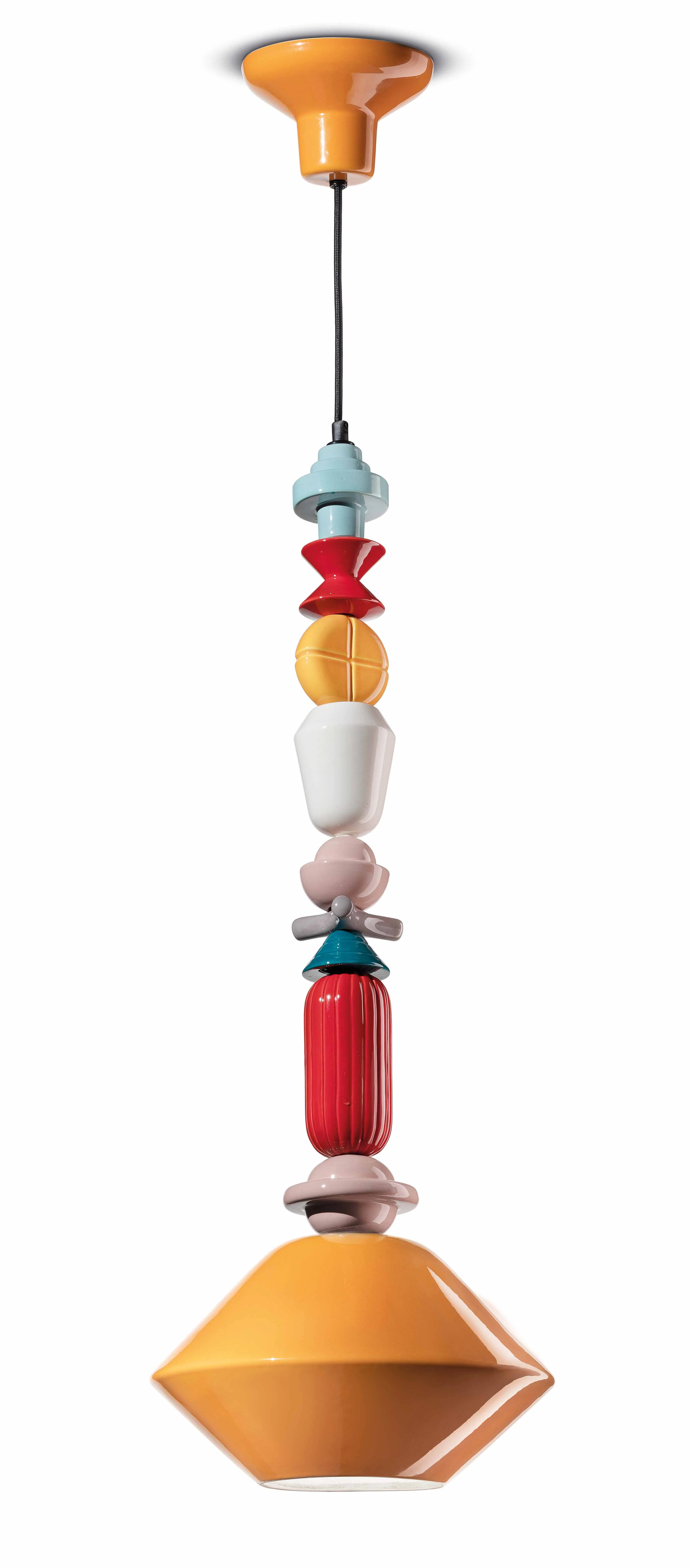 Lampa wisząca ceramiczna LARIAT żółty - Image 5