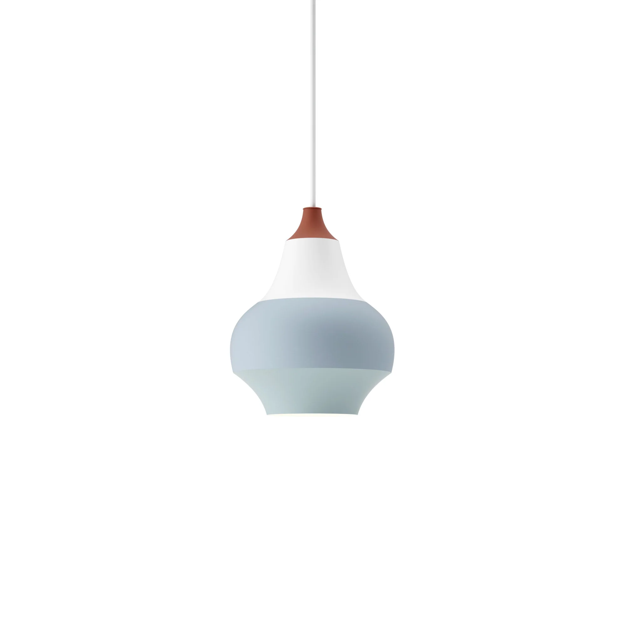 Lampa wisząca CIRQUE biało-niebieski z miedzianą końcówką - Image 3