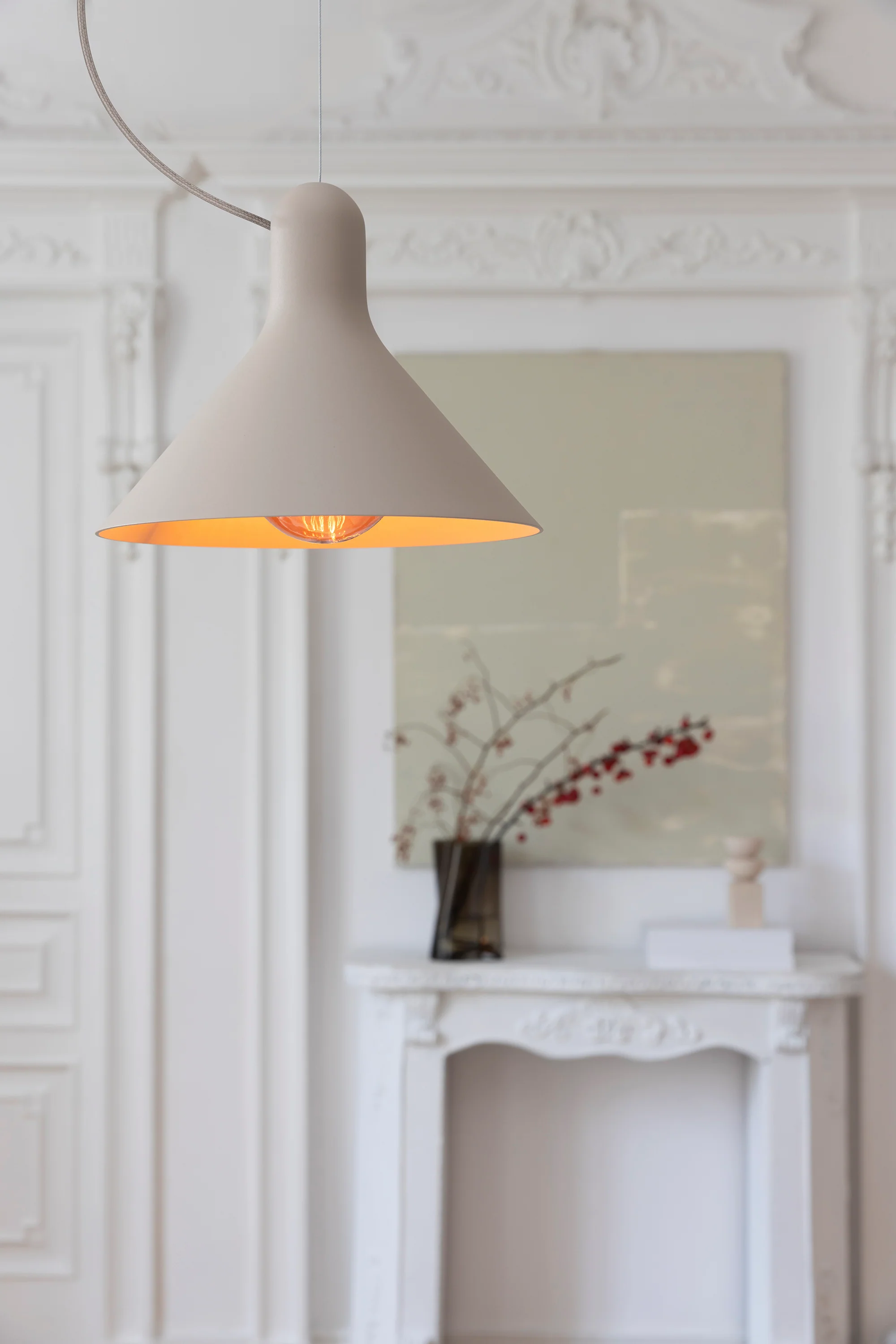 Lampa wisząca CONA beżowy taupe - Image 6