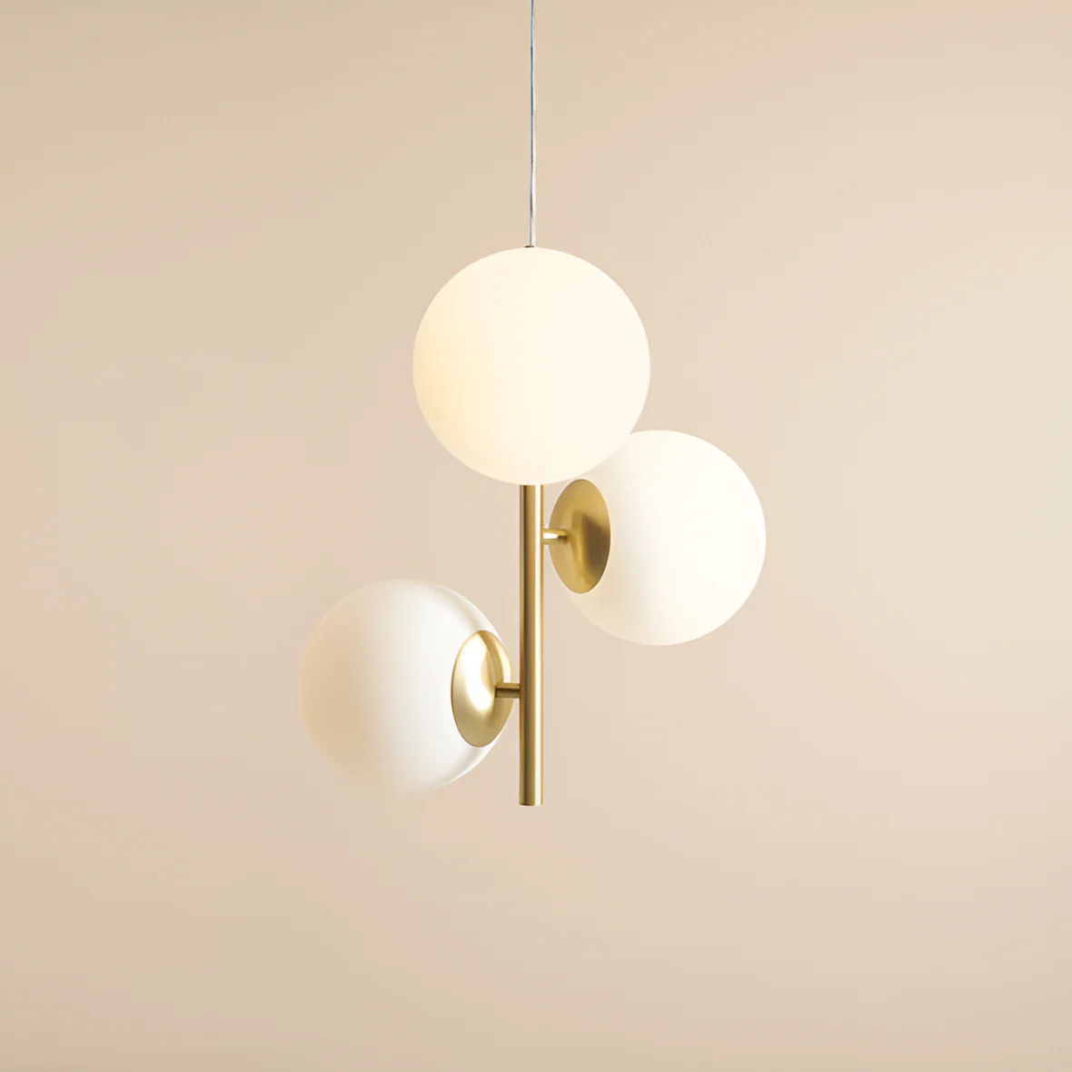 Lampa wisząca FINN TRIO mosiężny - Image 3