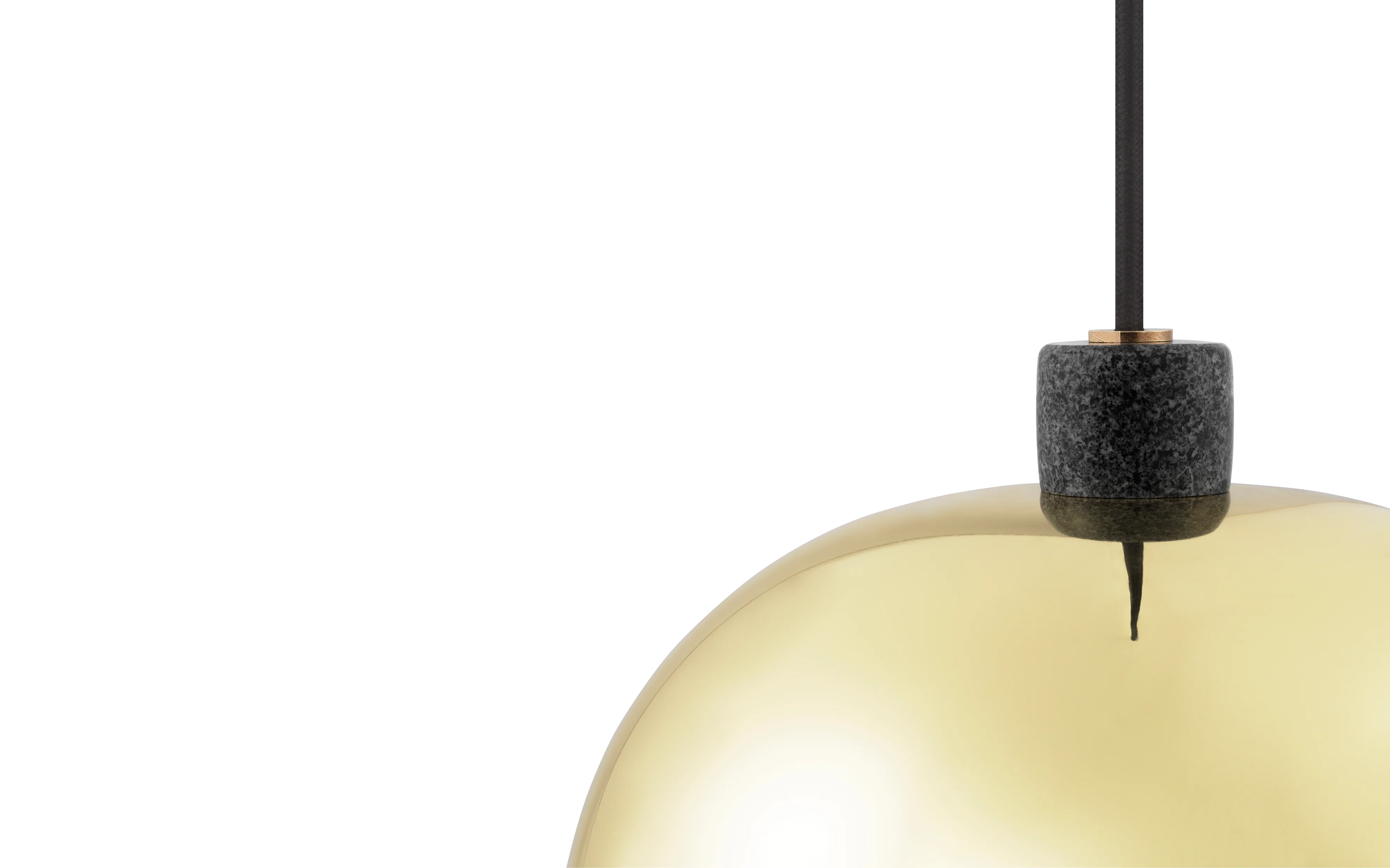 Lampa wisząca GRANT złoty z czarnym granitem - Image 5