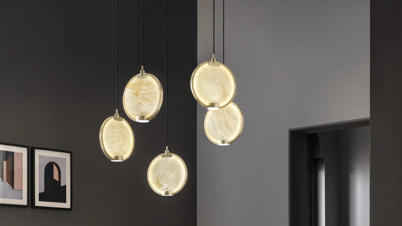 Lampa wisząca HORO S1 szczotkowany mosiądz - Image 13