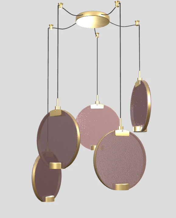Lampa wisząca HORO S5 szczotkowany mosiądz - Image 11
