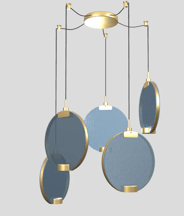 Lampa wisząca HORO S5 szczotkowany mosiądz - Image 13