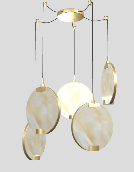 Lampa wisząca HORO S5 szczotkowany mosiądz - Image 14