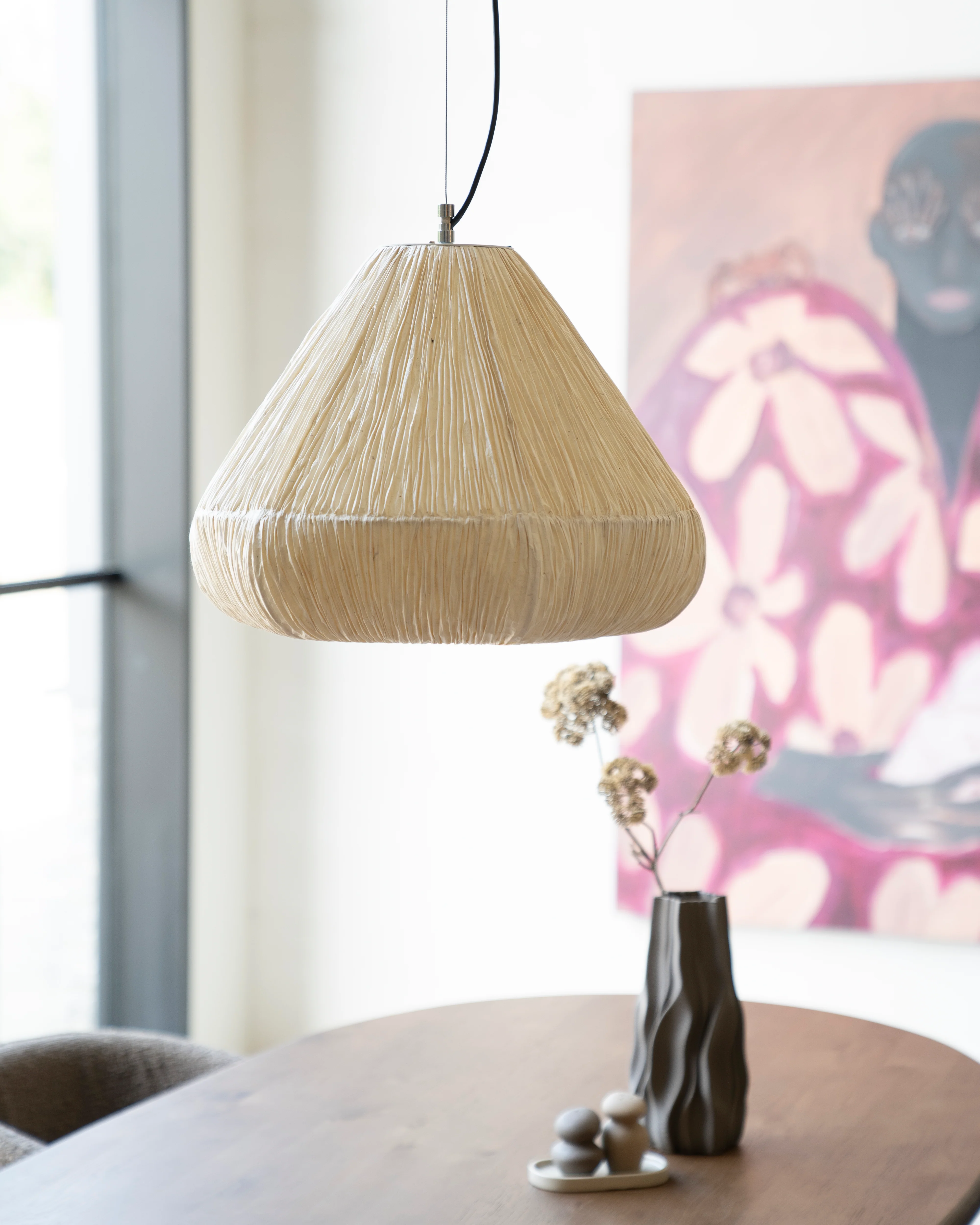 Lampa wisząca LOKTA jasnobeżowy papier - Image 10