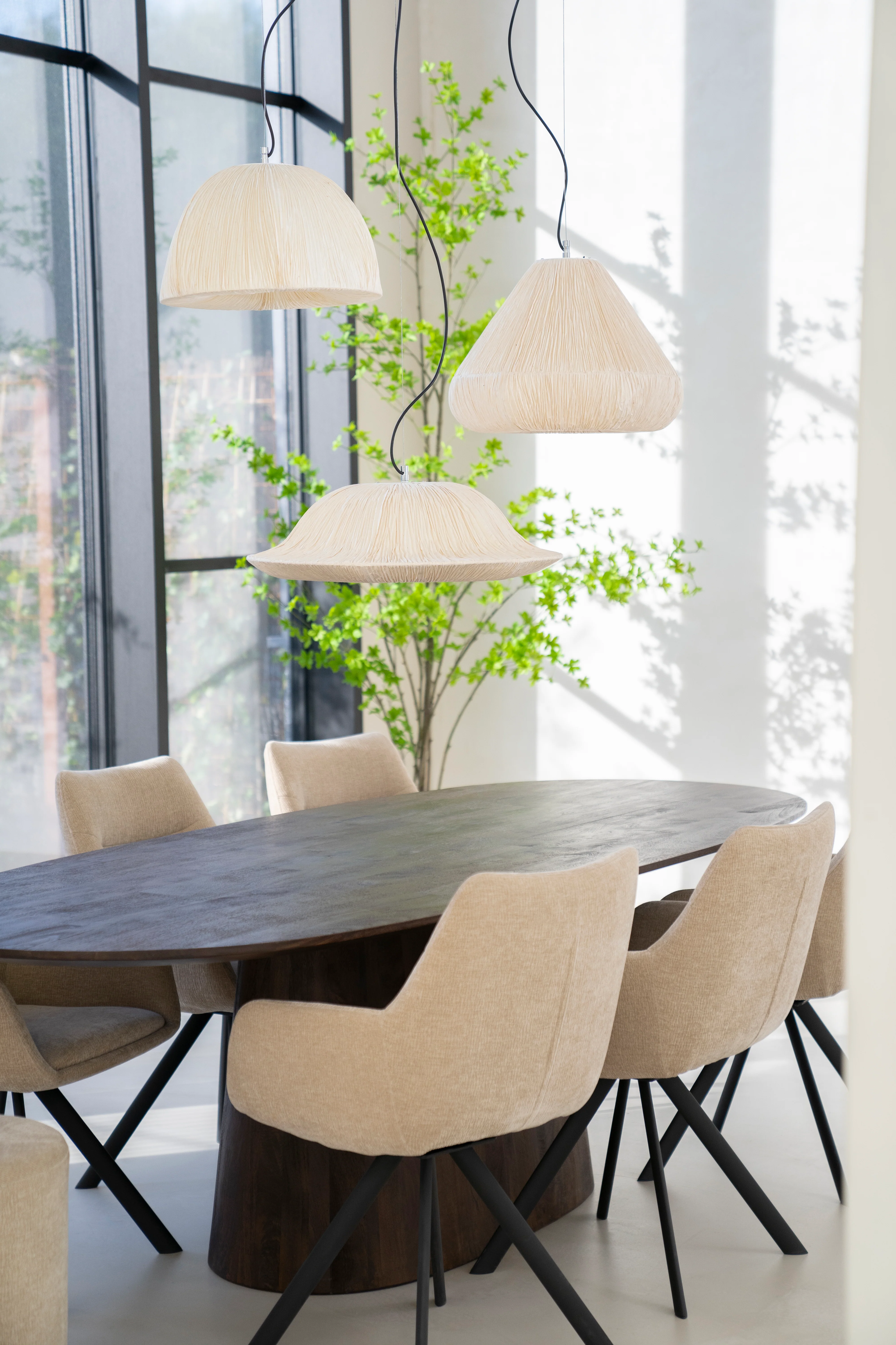 Lampa wisząca LOKTA jasnobeżowy papier - Image 6
