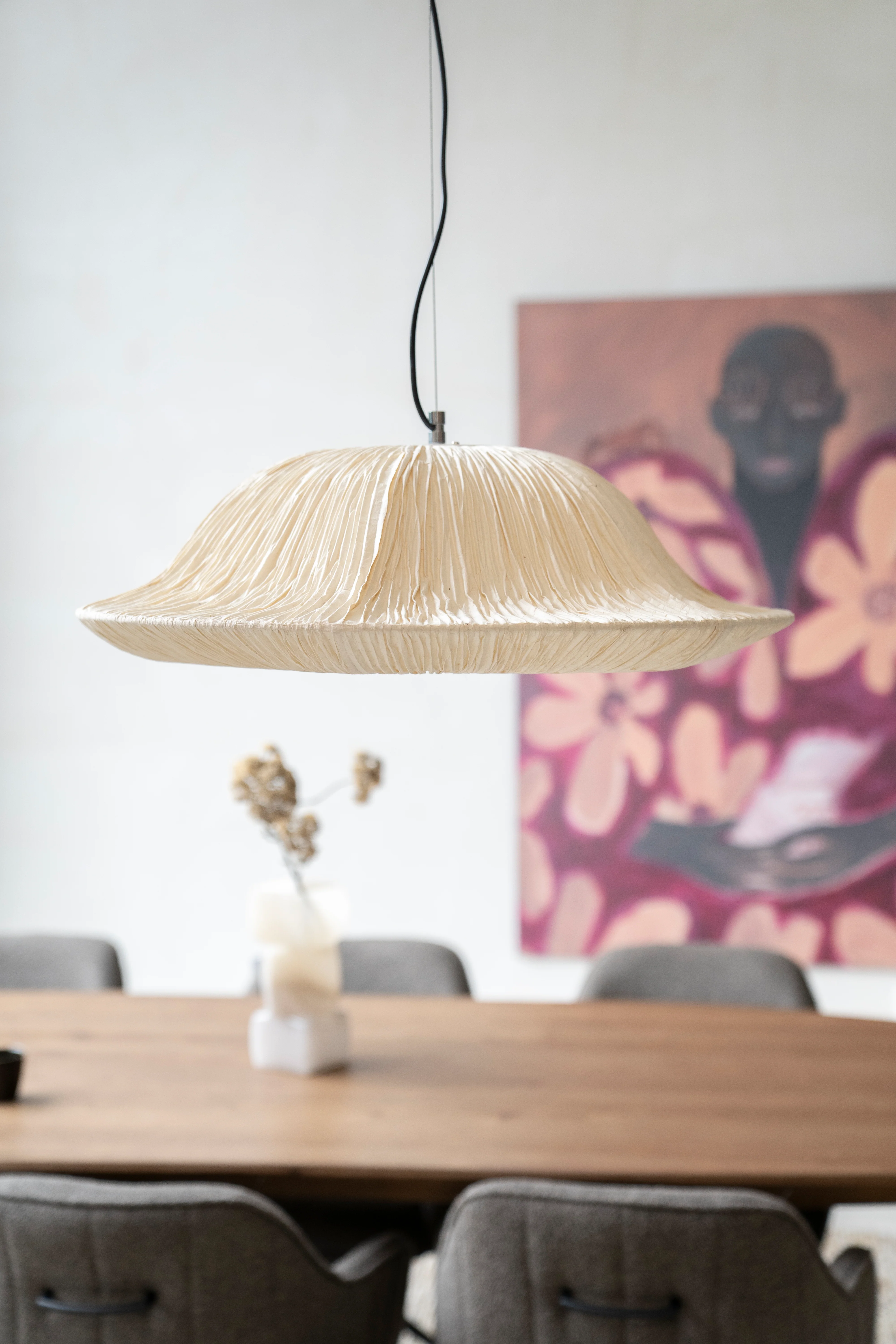 Lampa wisząca LOKTA jasnobeżowy papier - Image 9