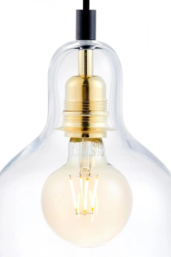 Lampa wisząca LONGIS I transparentny ze złotym - Image 6