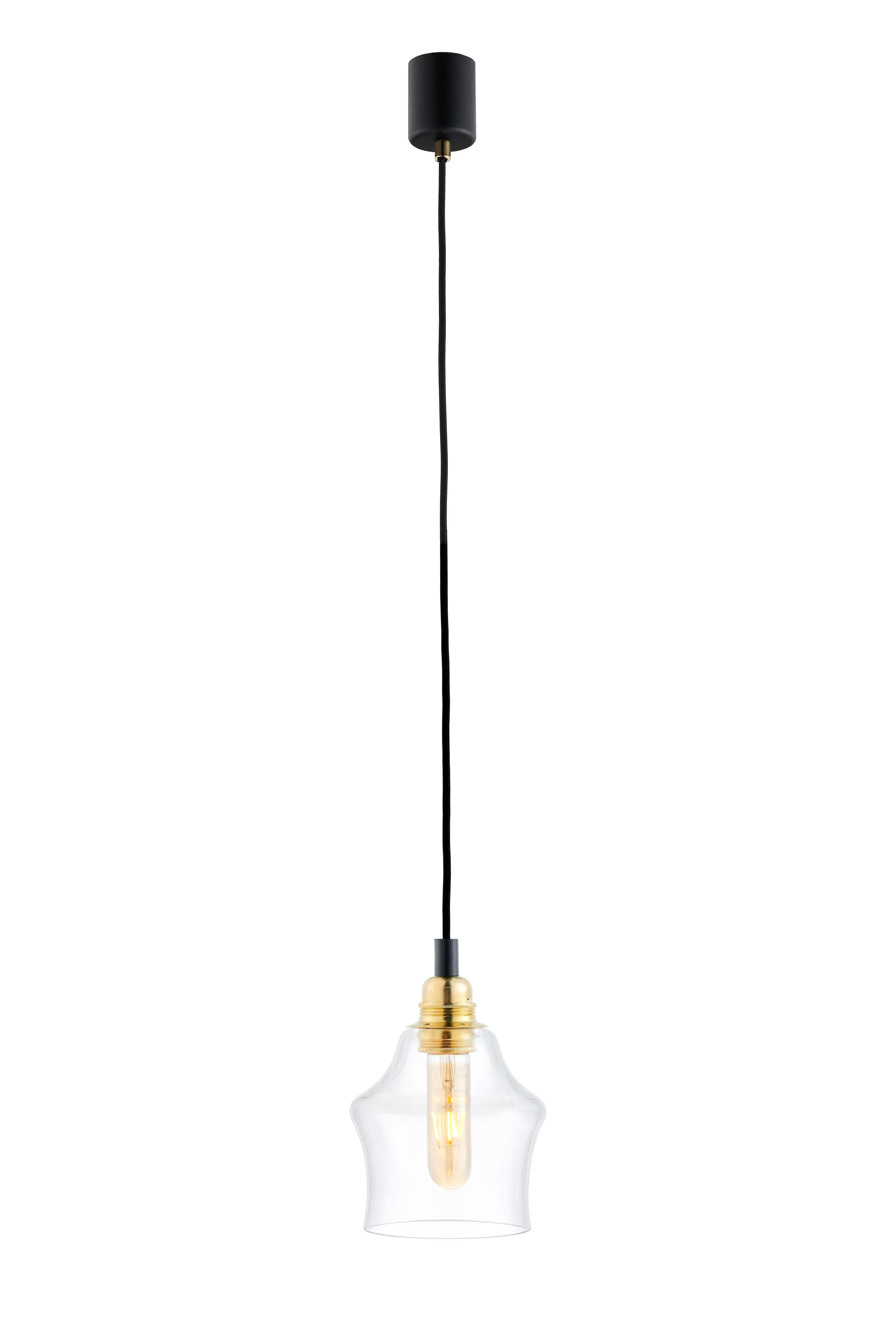 Lampa wisząca LONGIS II transparentny ze złotym - Image 3
