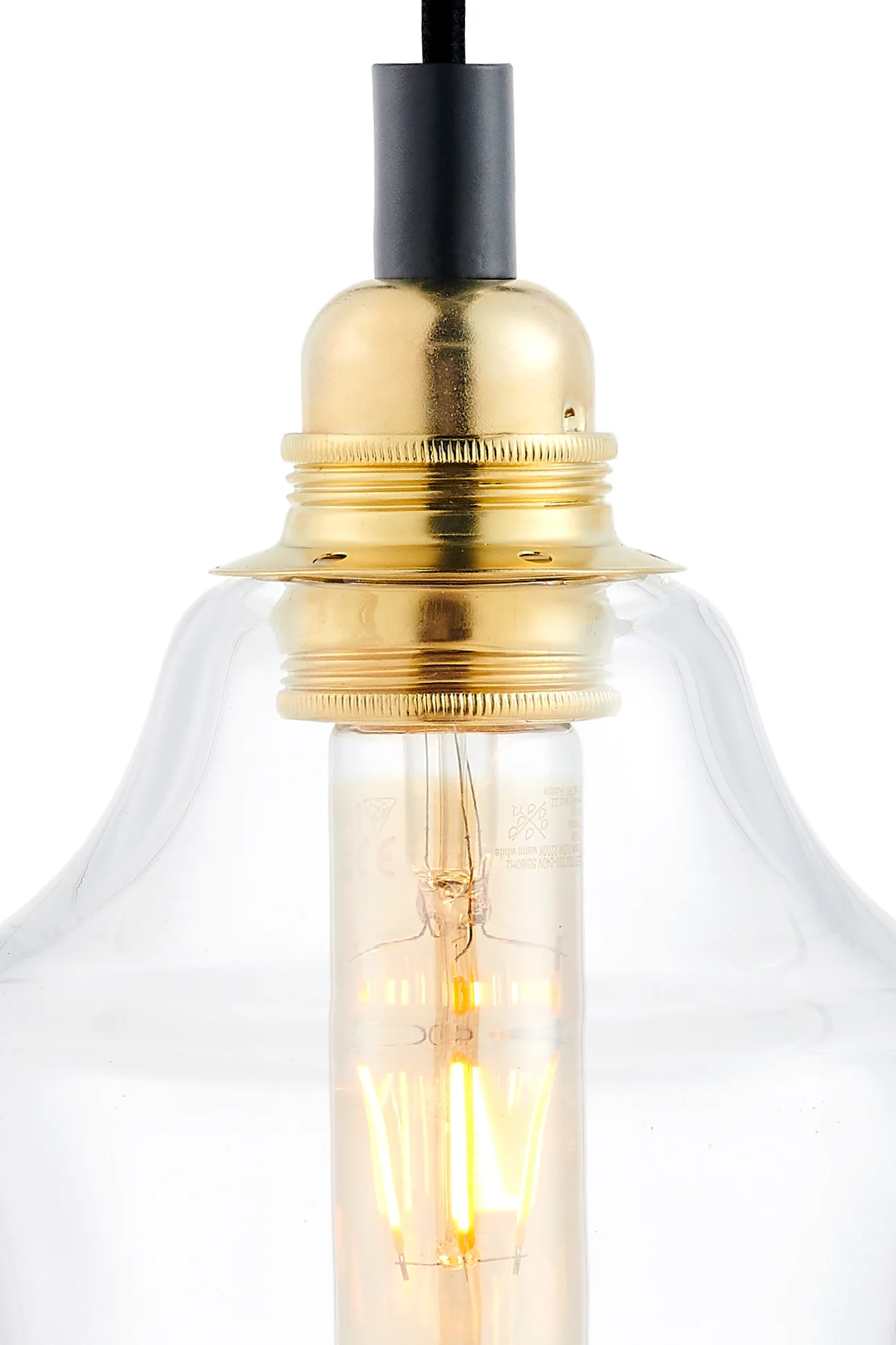 Lampa wisząca LONGIS II transparentny ze złotym - Image 4