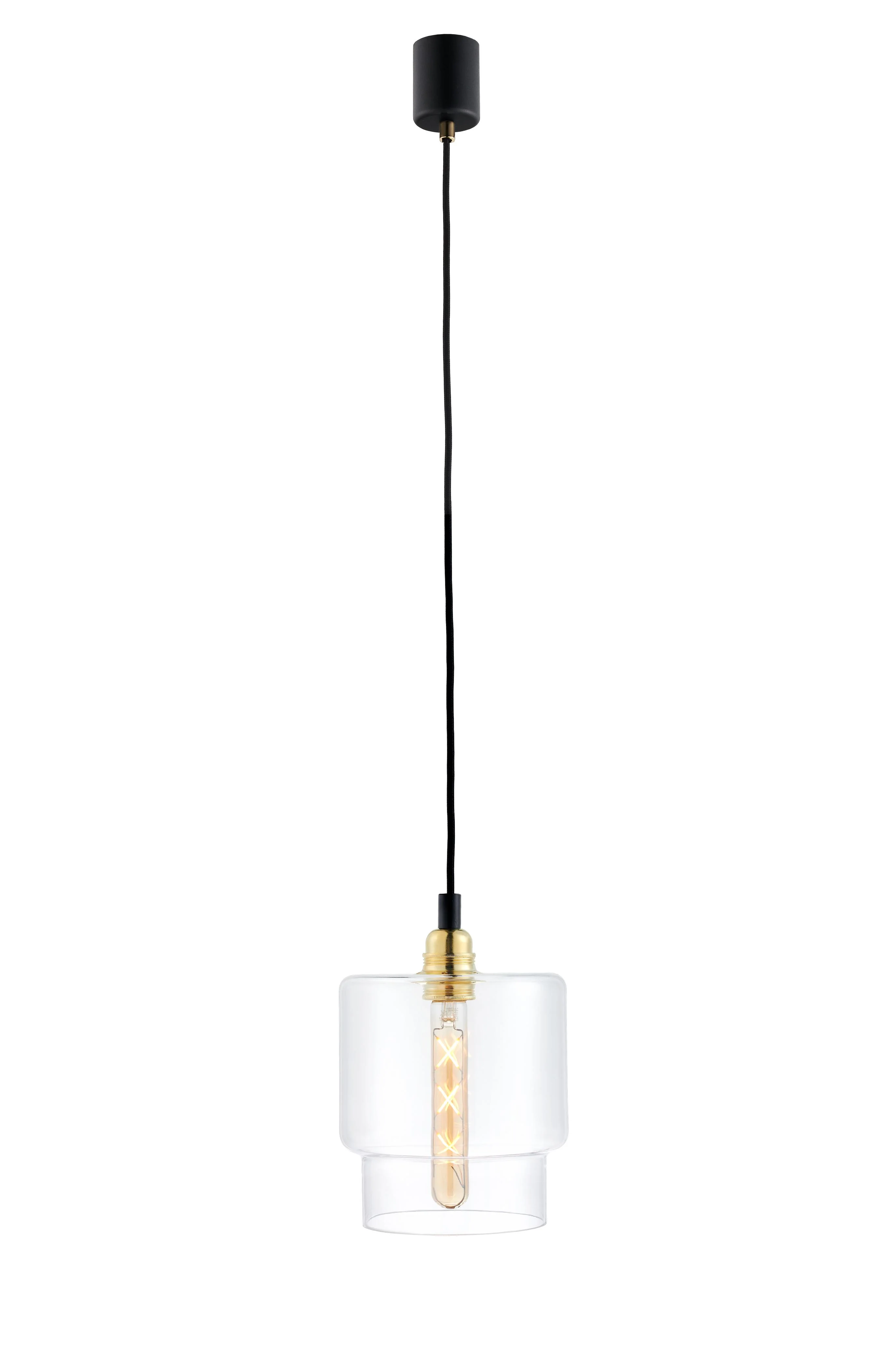 Lampa wisząca LONGIS IV transparentny ze złotym - Image 3