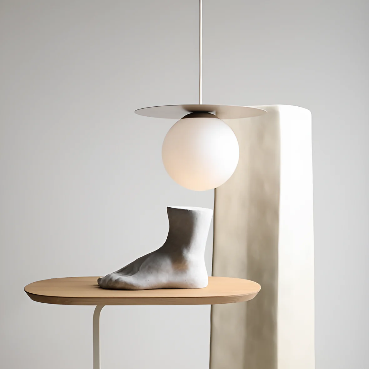 Lampa wisząca LOOP beżowy - Image 6