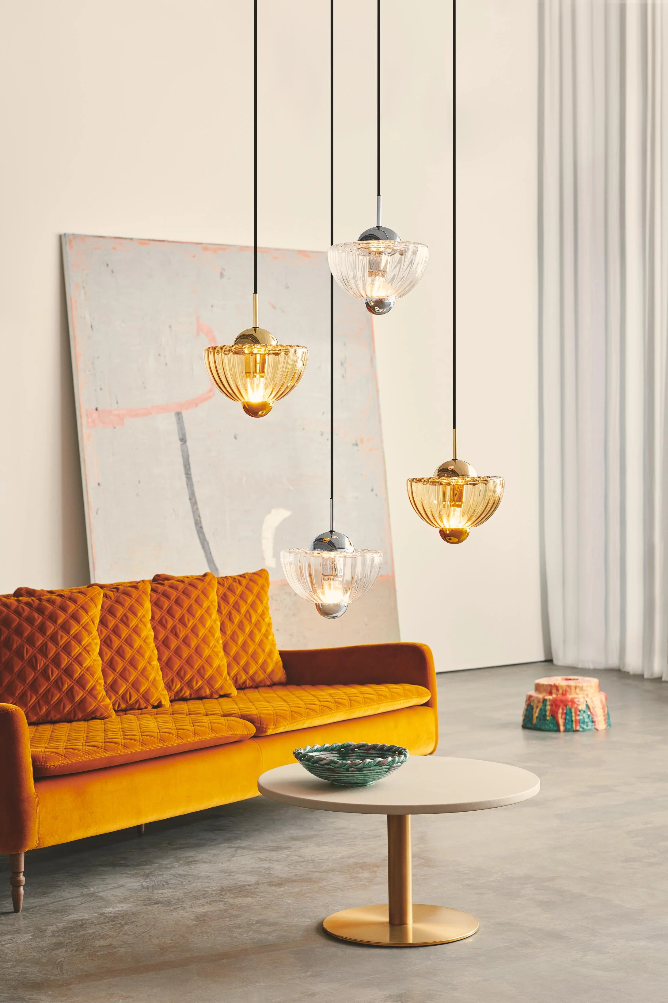 Lampa wisząca LOTUS ręcznie dmuchane szkło - Image 4