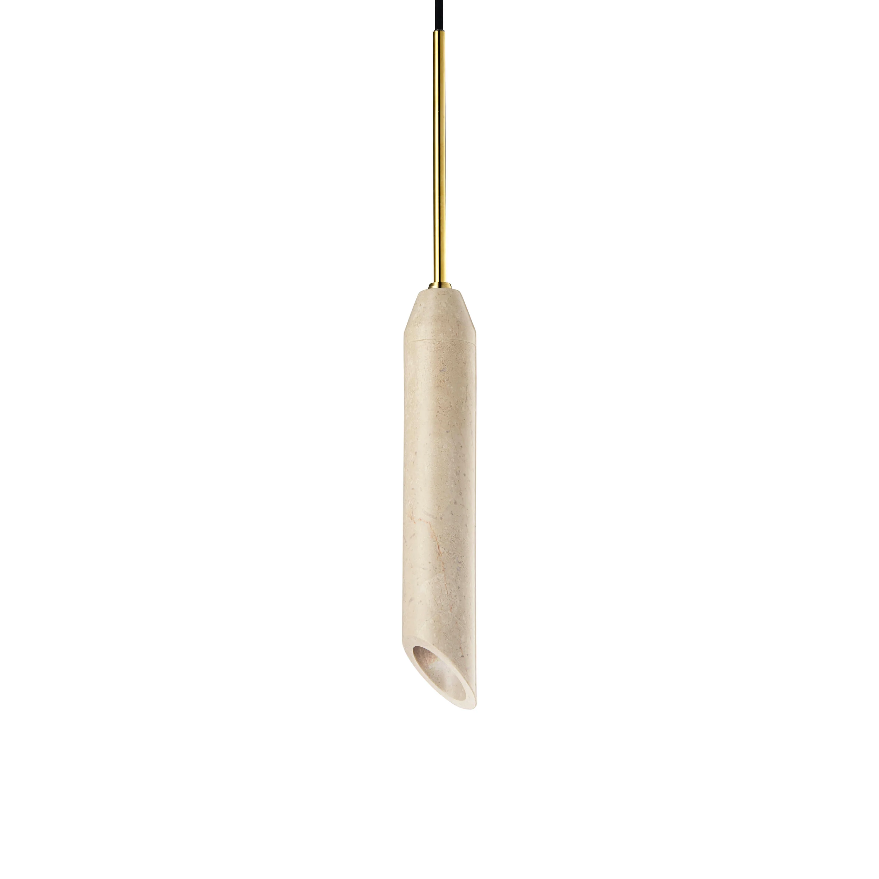 Lampa wisząca MARBLE ART piaskowy marmur