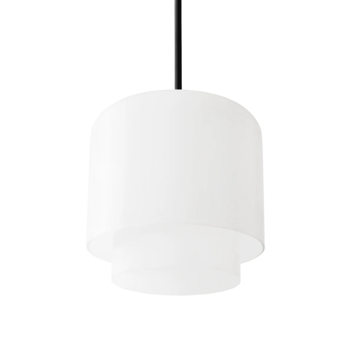 Lampa wisząca MEGUMI biały z czarnym wykończeniem