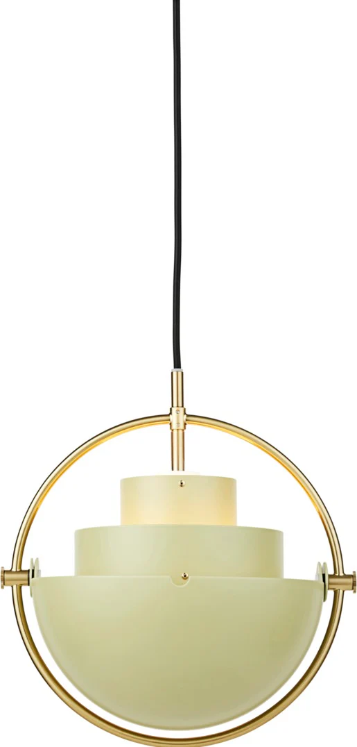 Lampa wisząca MULTI-LITE jasnozielony z mosiężnym - Image 3
