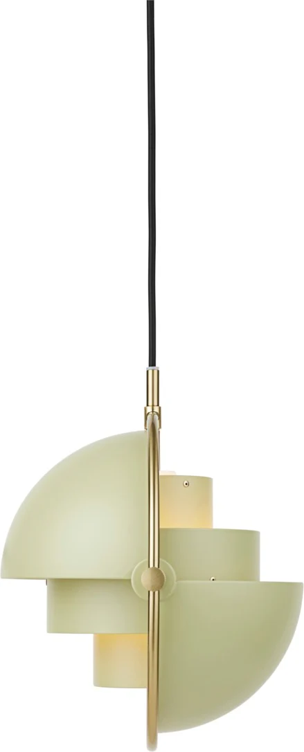 Lampa wisząca MULTI-LITE jasnozielony z mosiężnym - Image 4