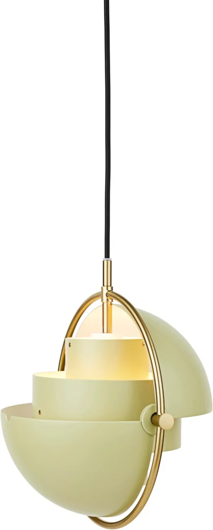 Lampa wisząca MULTI-LITE jasnozielony z mosiężnym - Image 5