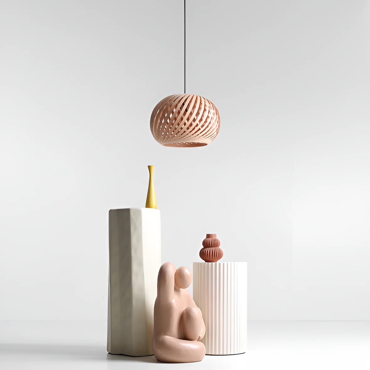 Lampa wisząca NATURE CROSS drewno - Image 7