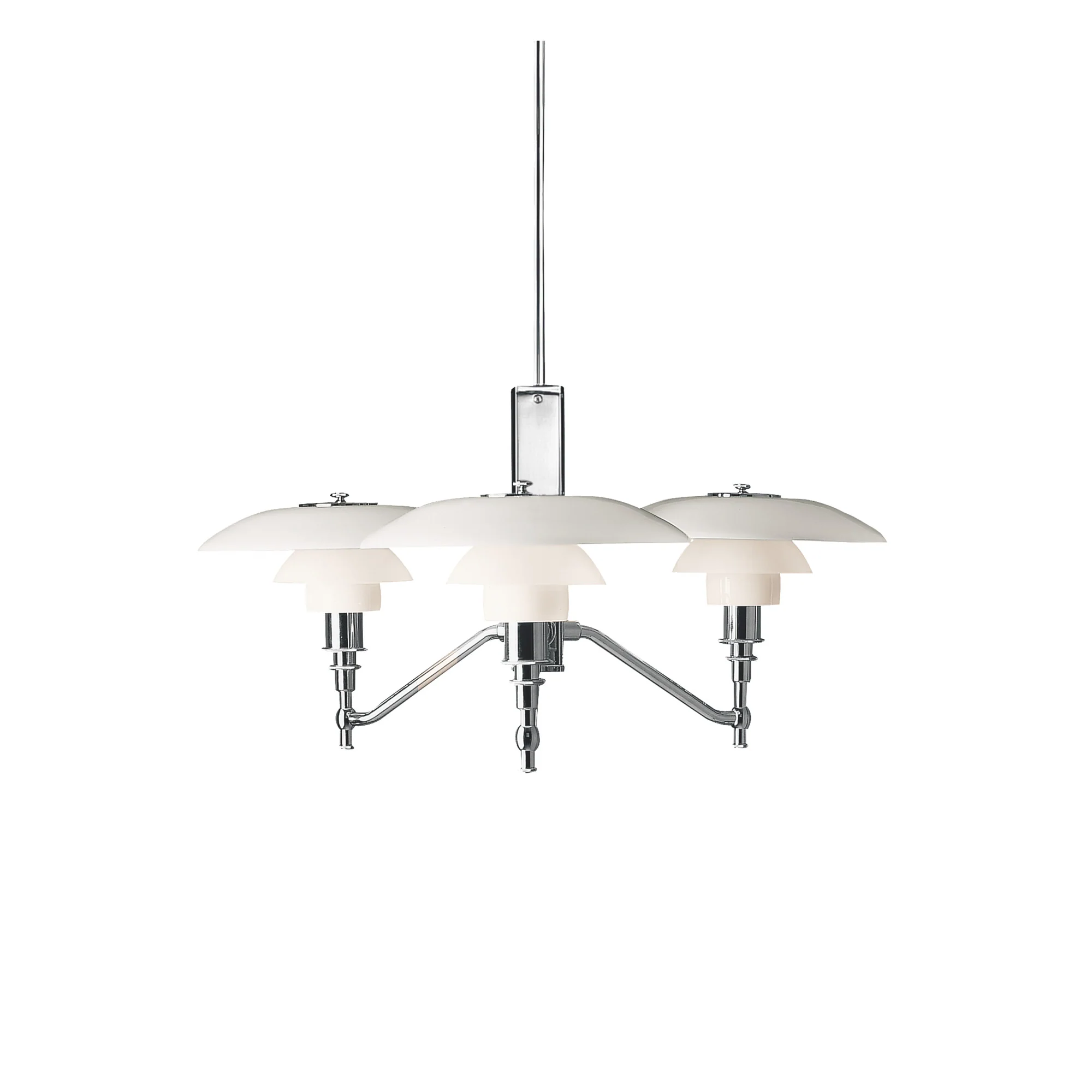 Lampa wisząca PH 3/2 ACADEMY biały z chromowanym wykończeniem - Image 3