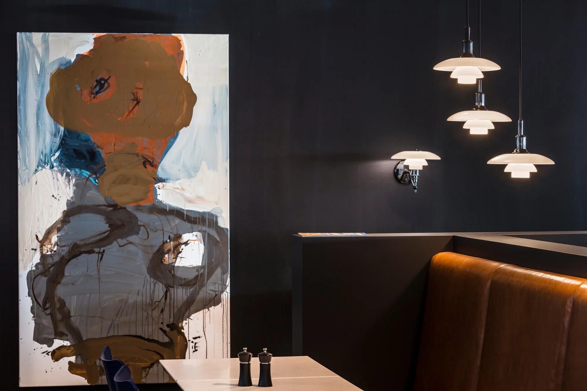 Lampa wisząca PH 3/2 biały z chromowanym wykończeniem - Image 3