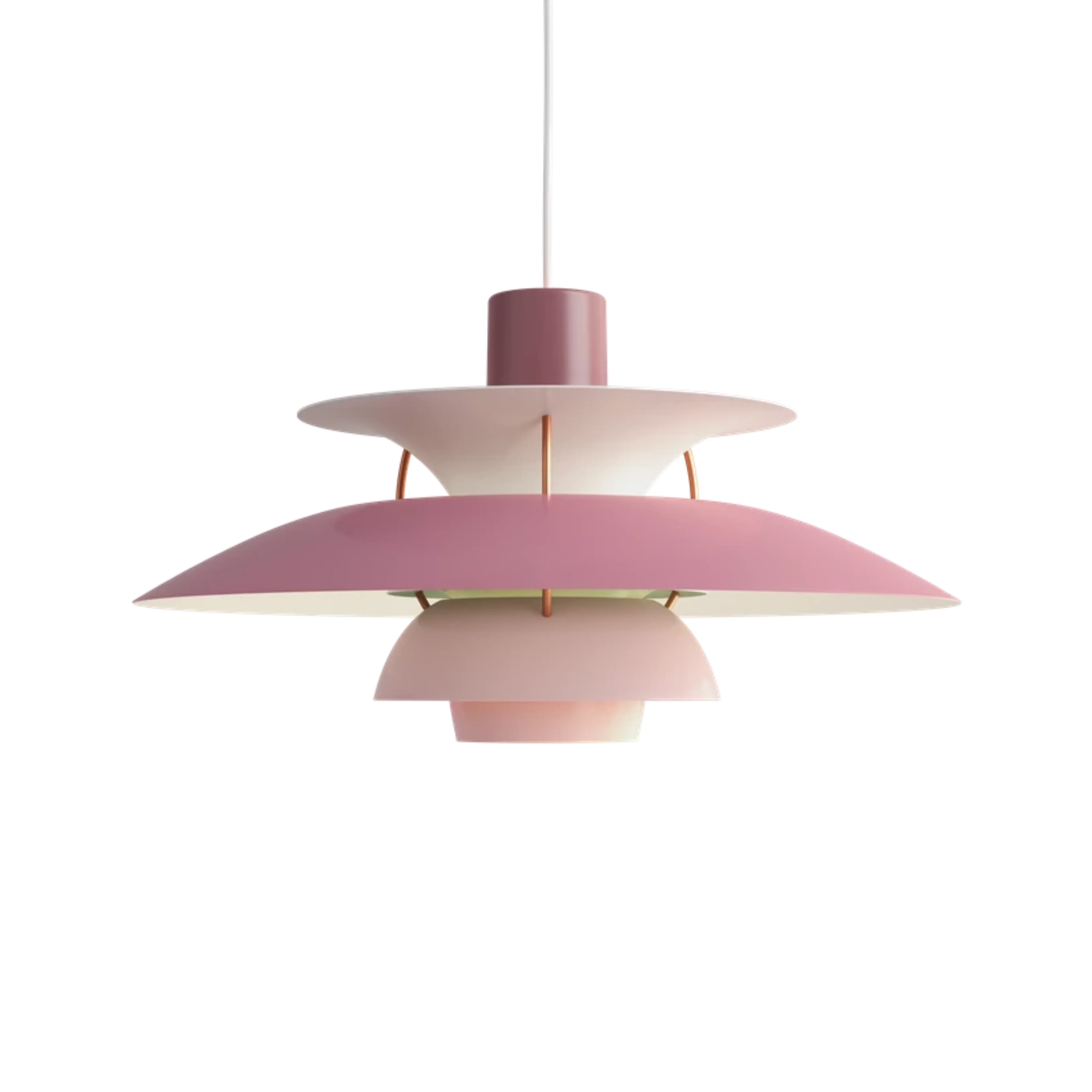Lampa wisząca PH 5 odcienie różowego