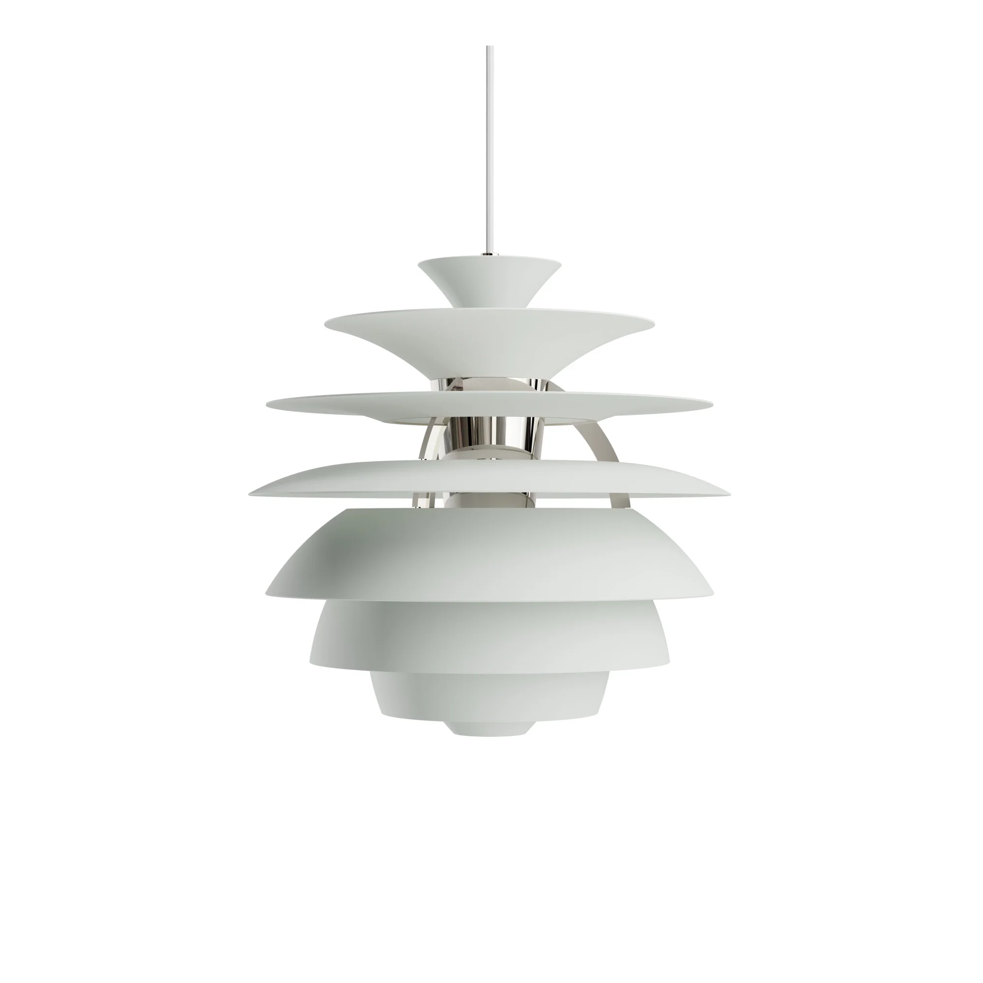 Lampa wisząca PH SNOWBALL brudny zielony z chromowanym wykończeniem - Image 3