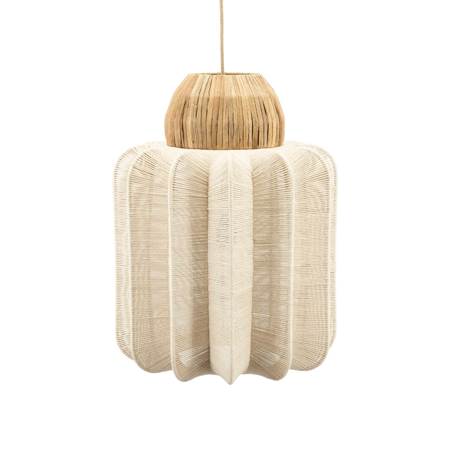 Lampa wisząca REB bawełna z trawą morską