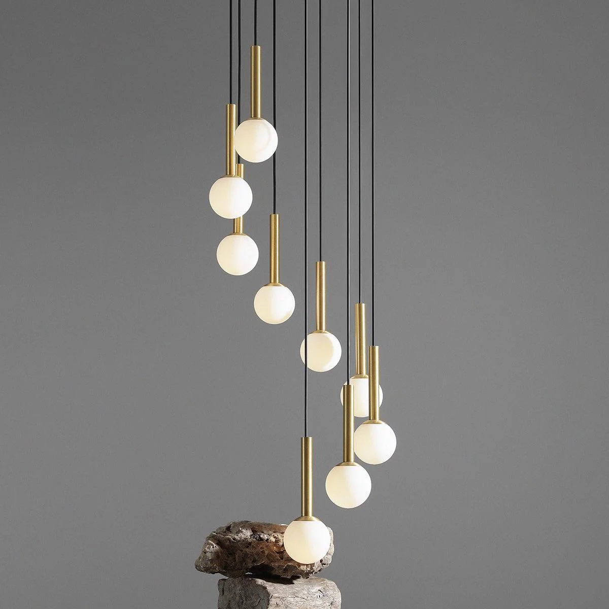 Lampa wisząca RIU GRAND czarny z mosiężnym wykończeniem - Image 4