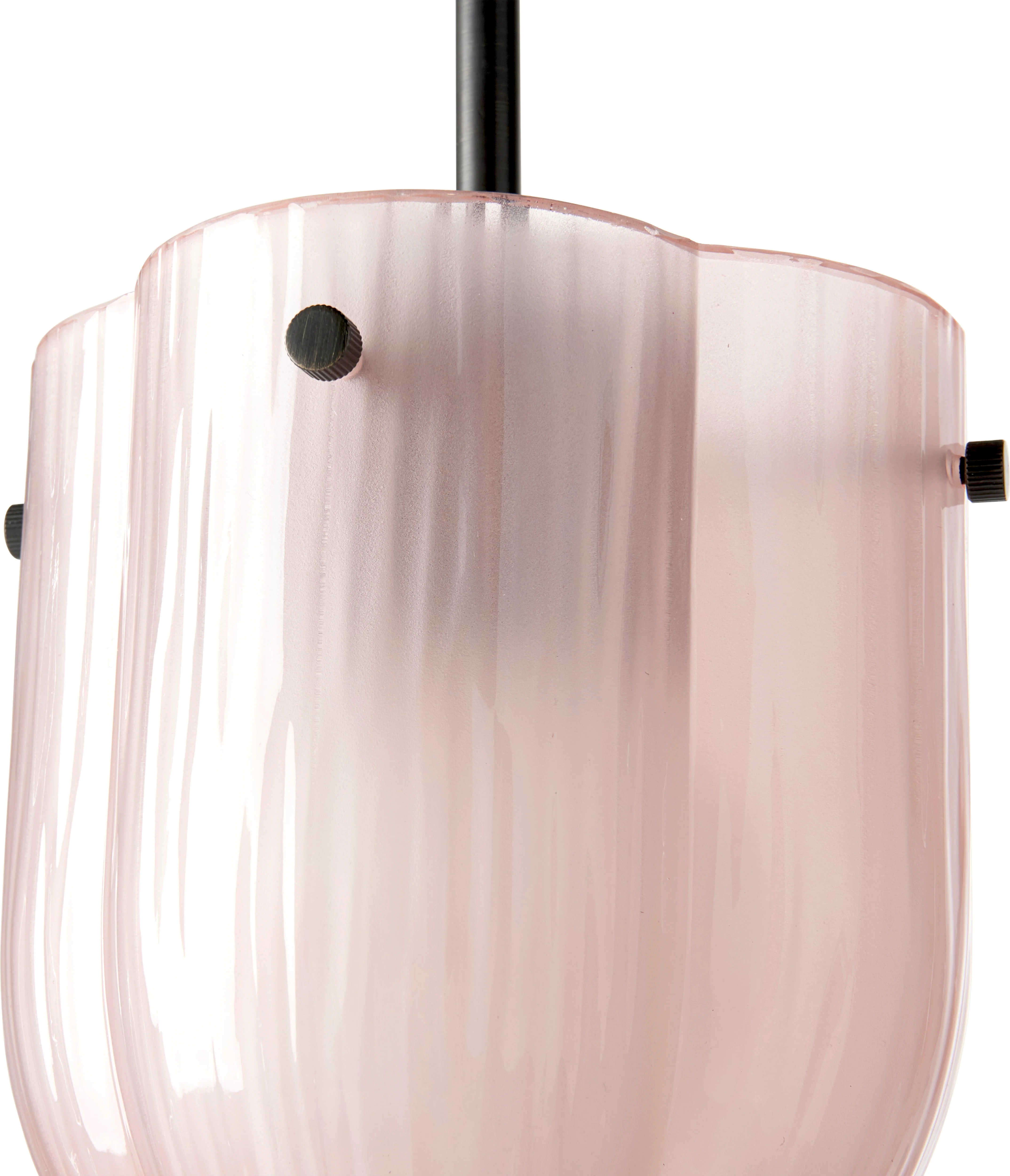 Lampa wisząca SEINE różowe szkło - Image 3