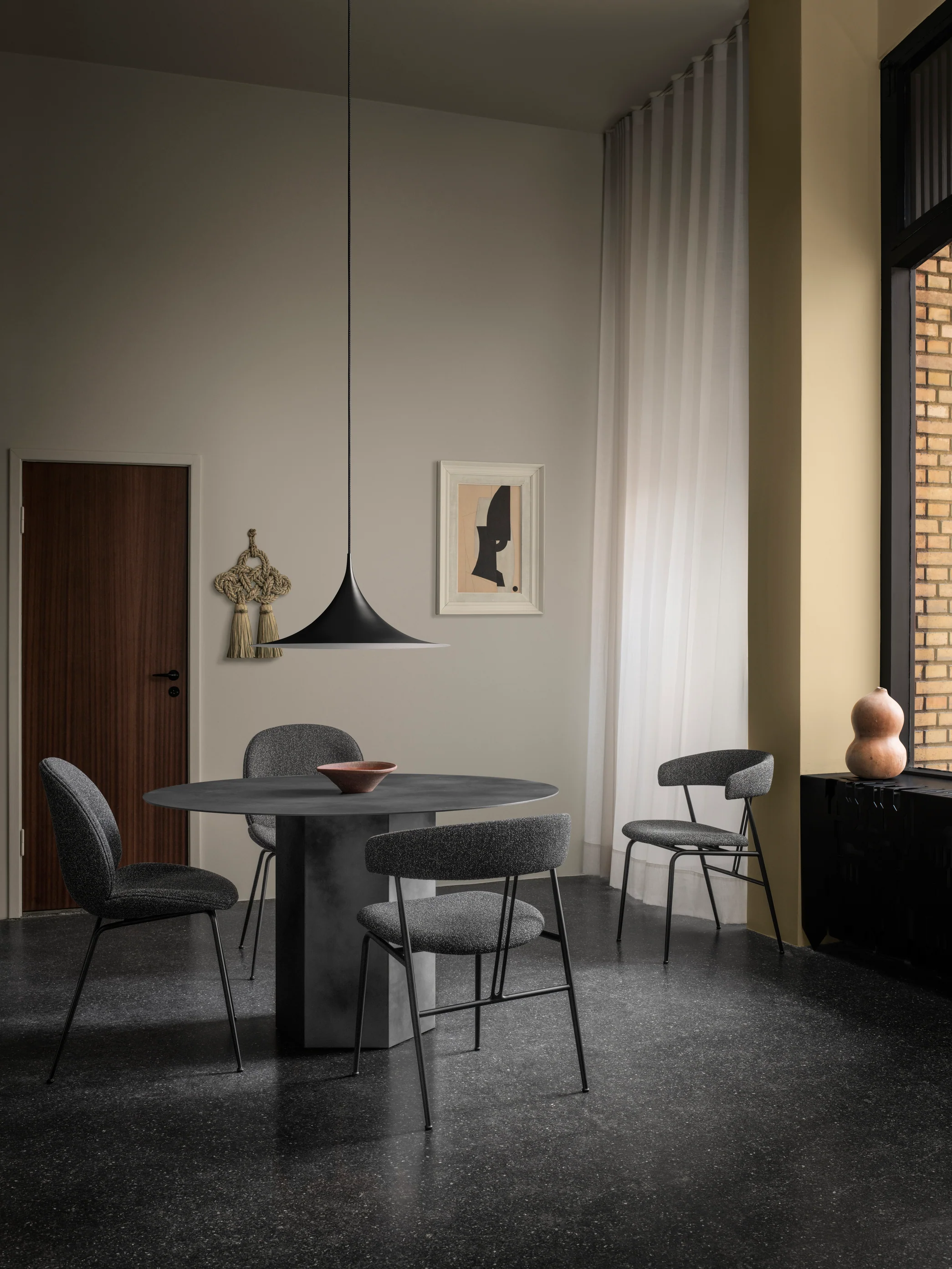 Lampa wisząca SEMI brązowy - Image 12