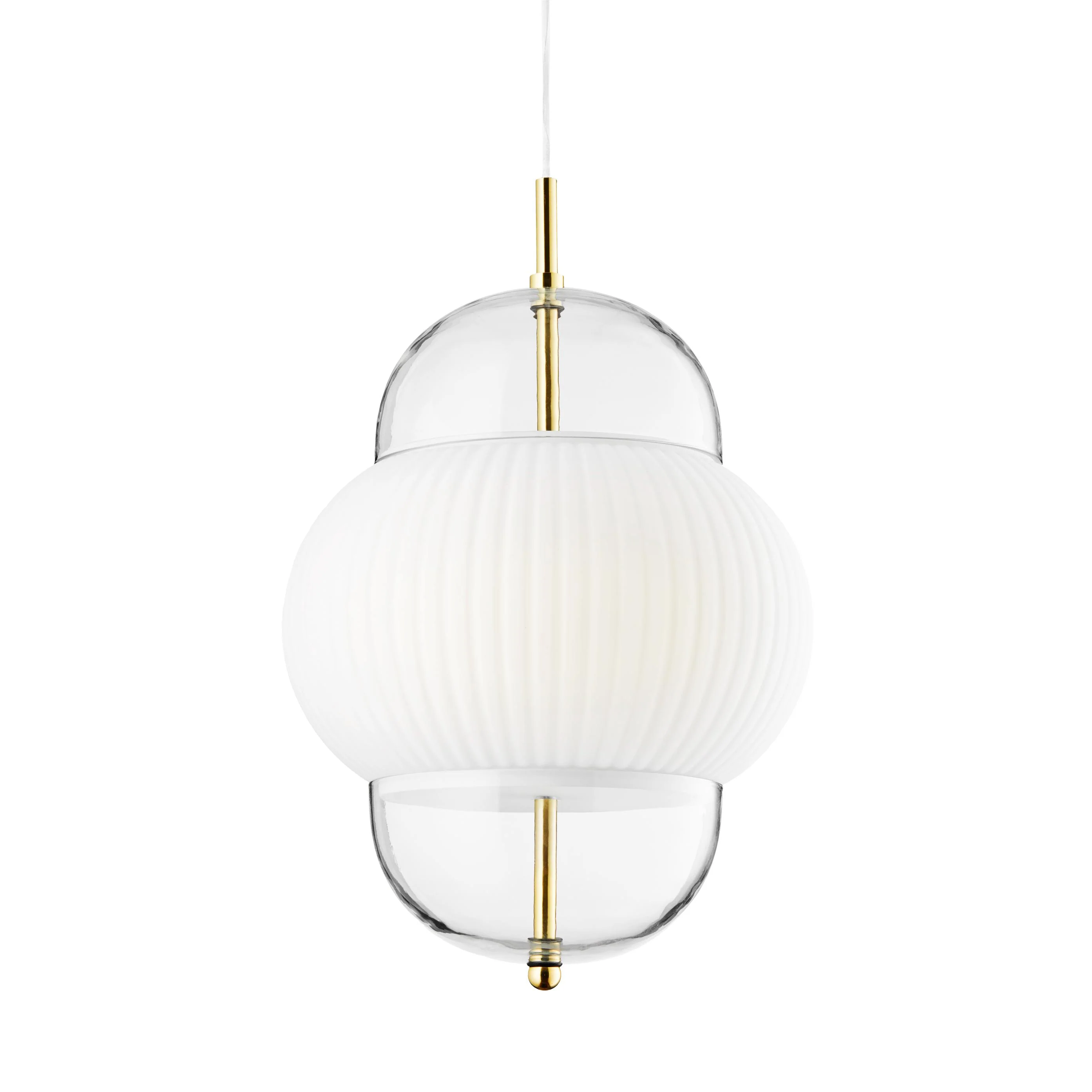 Lampa wisząca SHAHIN biały ze złotym