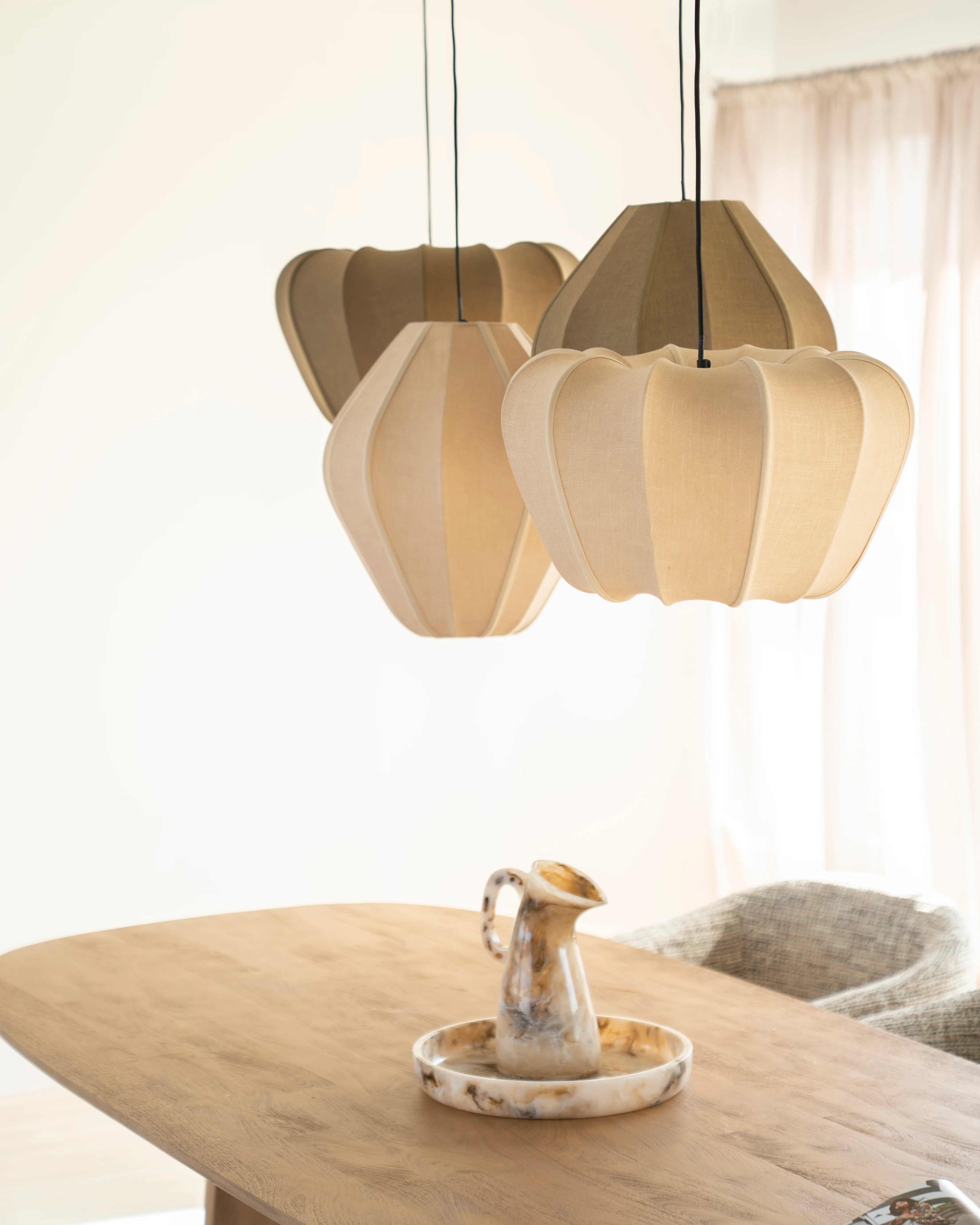 Lampa wisząca SORA beżowy - Image 3