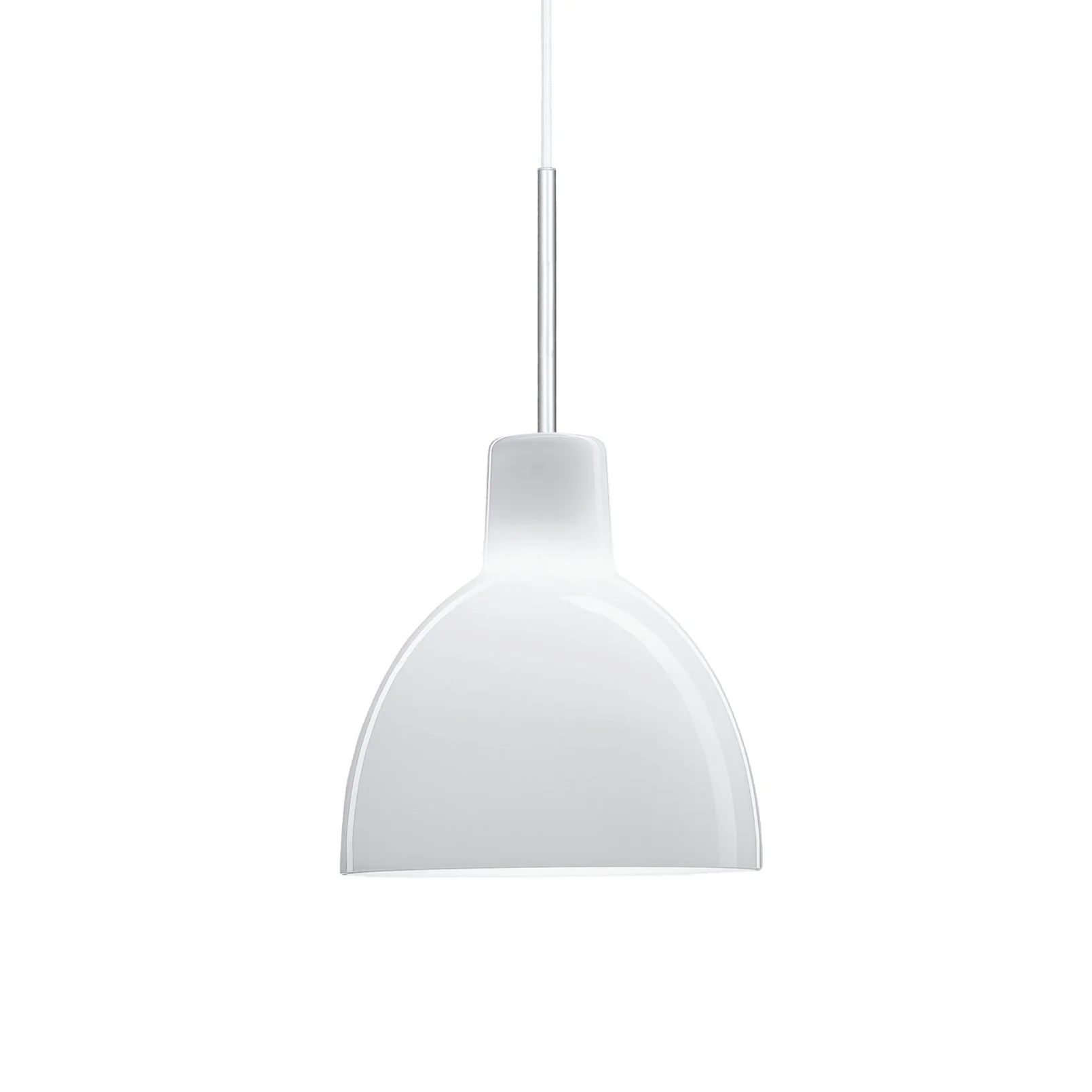 Lampa wisząca TOLDBOD GLASS biały