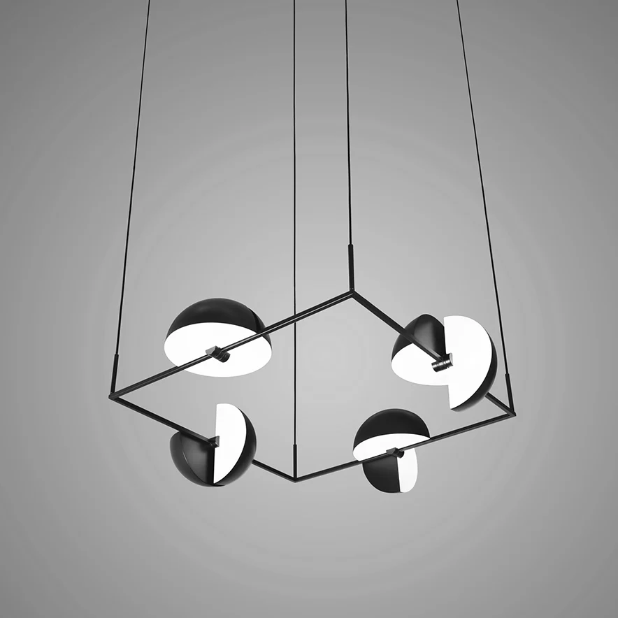 Lampa wisząca TRAPEZE QUARTETTE czarny - Image 7
