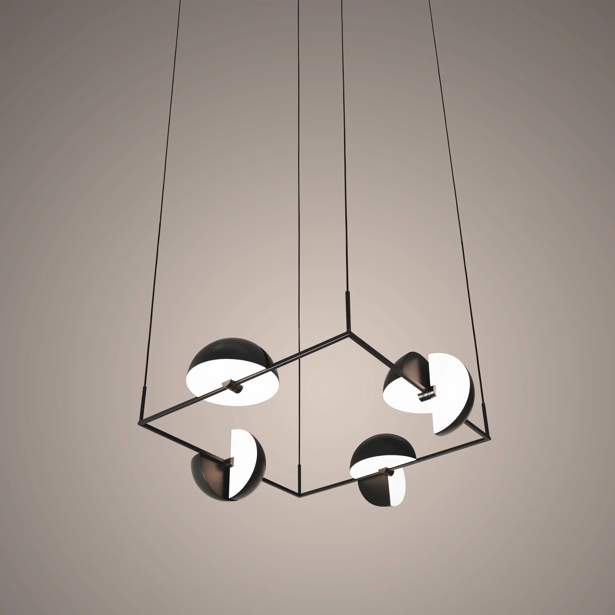 Lampa wisząca TRAPEZE QUARTETTE czarny - Image 8