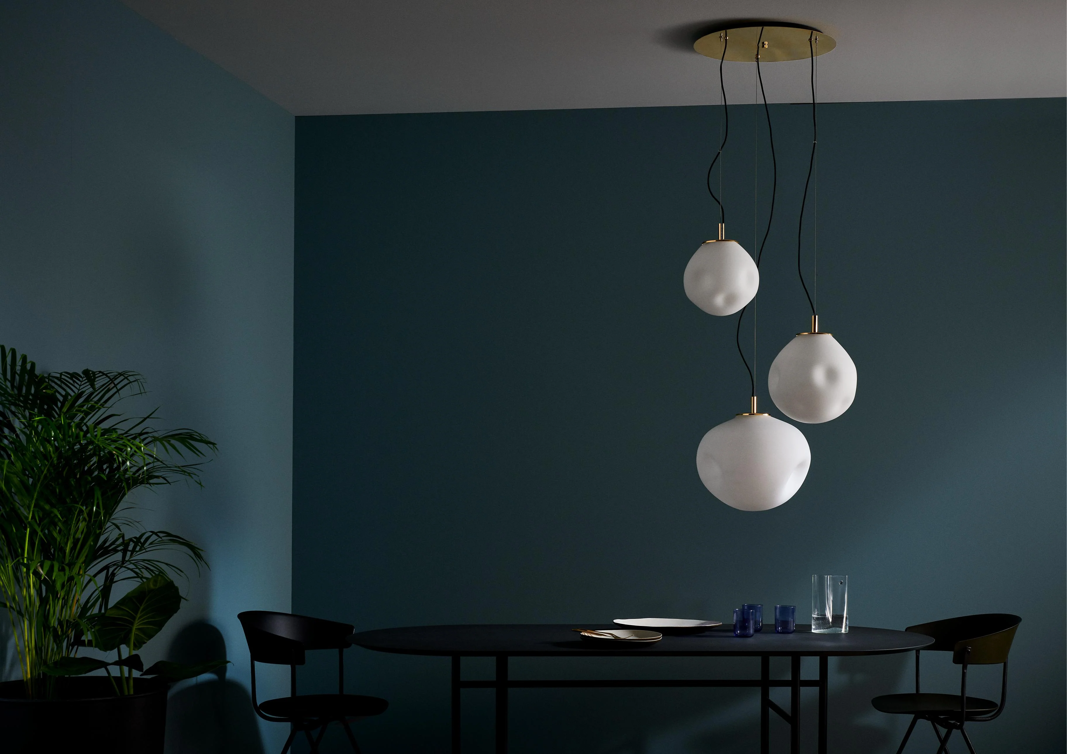 Lampa wisząca trzypunktowa CLOE złoty - Image 2