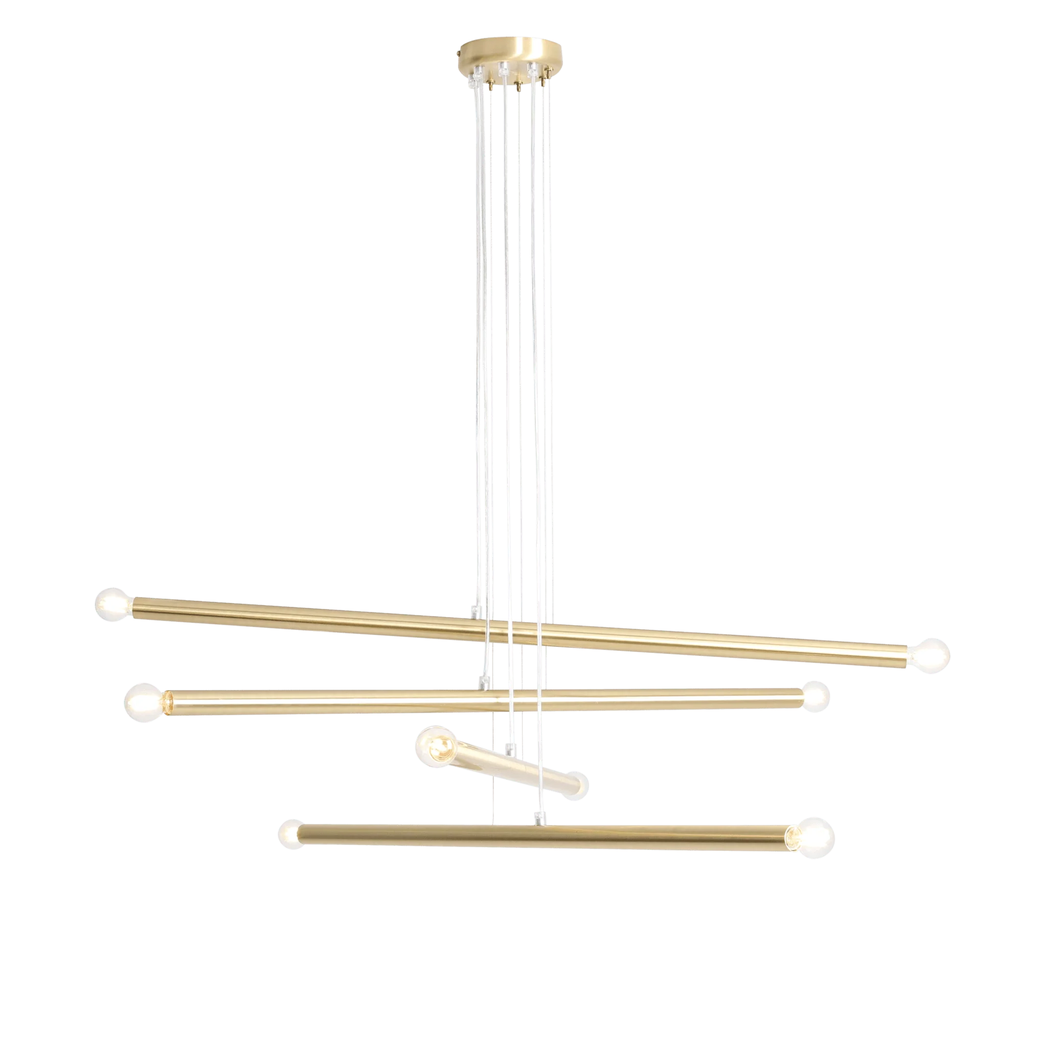 Lampa wisząca TUBO mosiężny