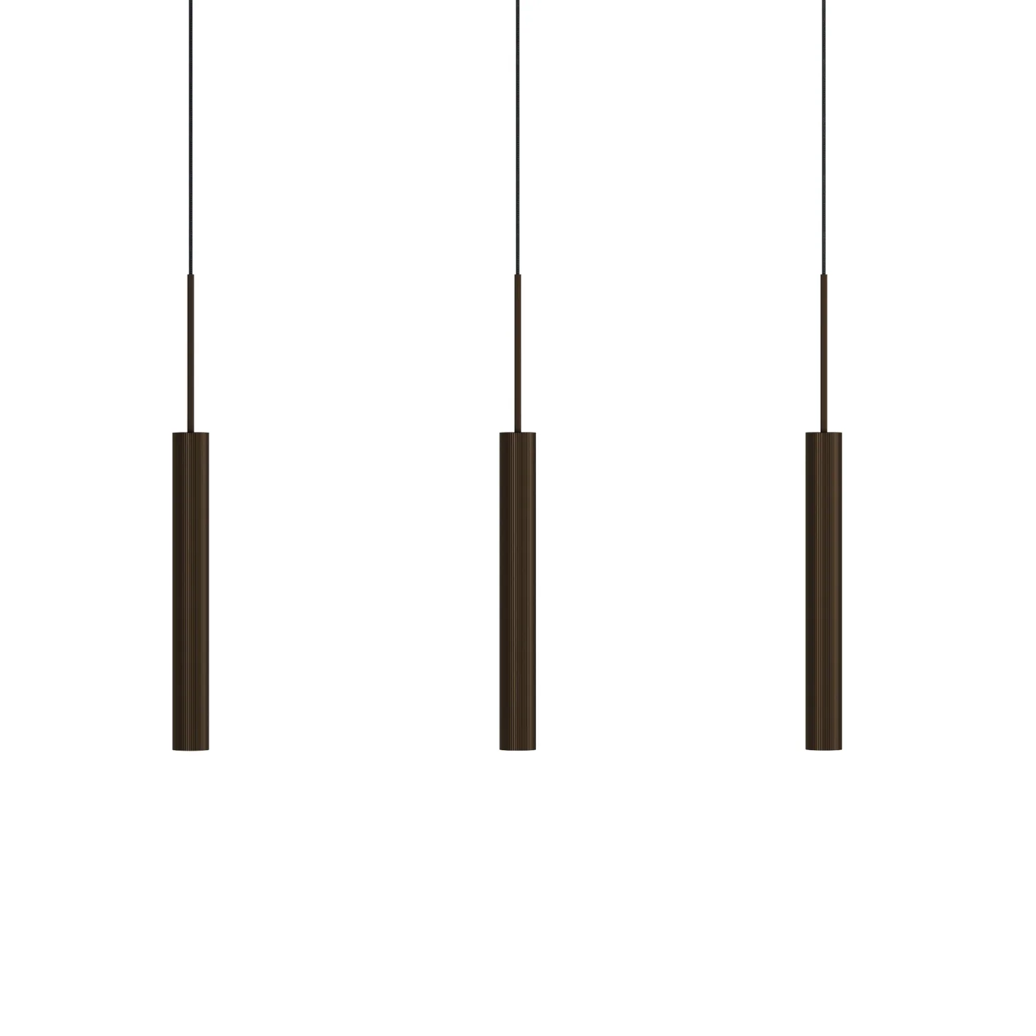 Lampa wisząca TUBULAIRE RAIL brązowy