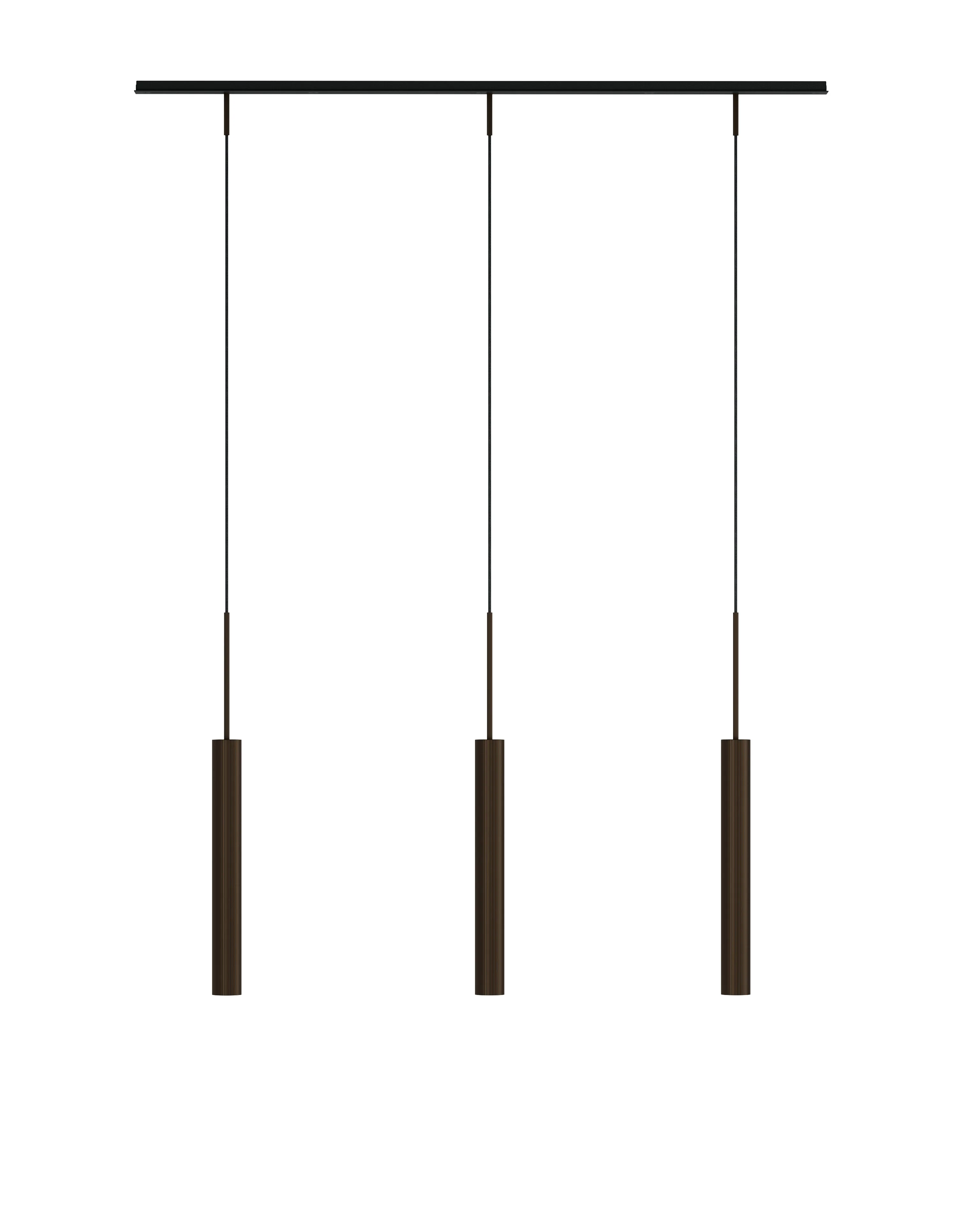 Lampa wisząca TUBULAIRE RAIL brązowy - Image 3