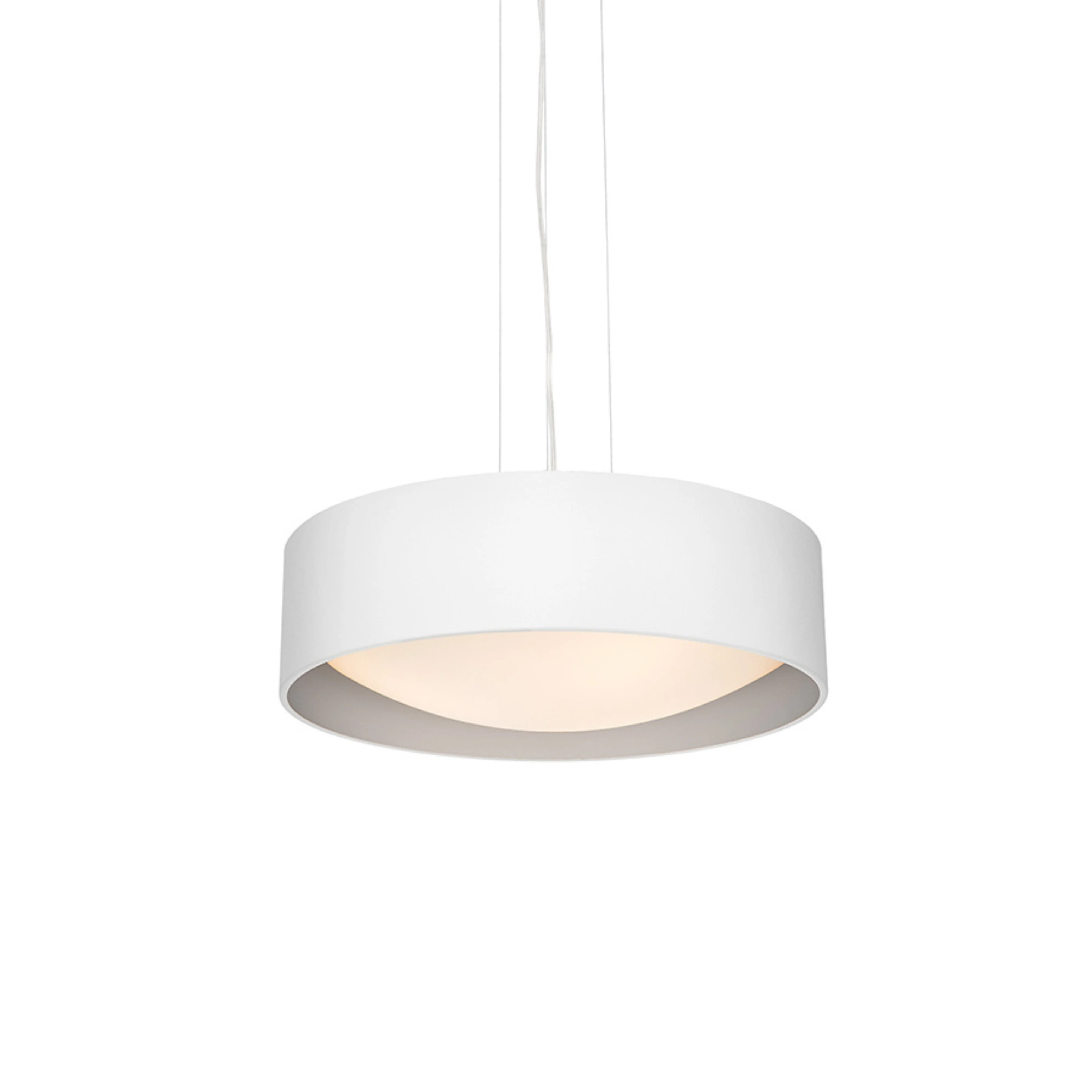 Lampa wisząca VERO biały ze srebrnym środkiem