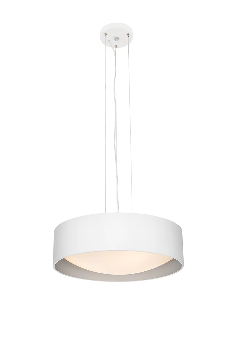 Lampa wisząca VERO biały ze srebrnym środkiem - Image 3