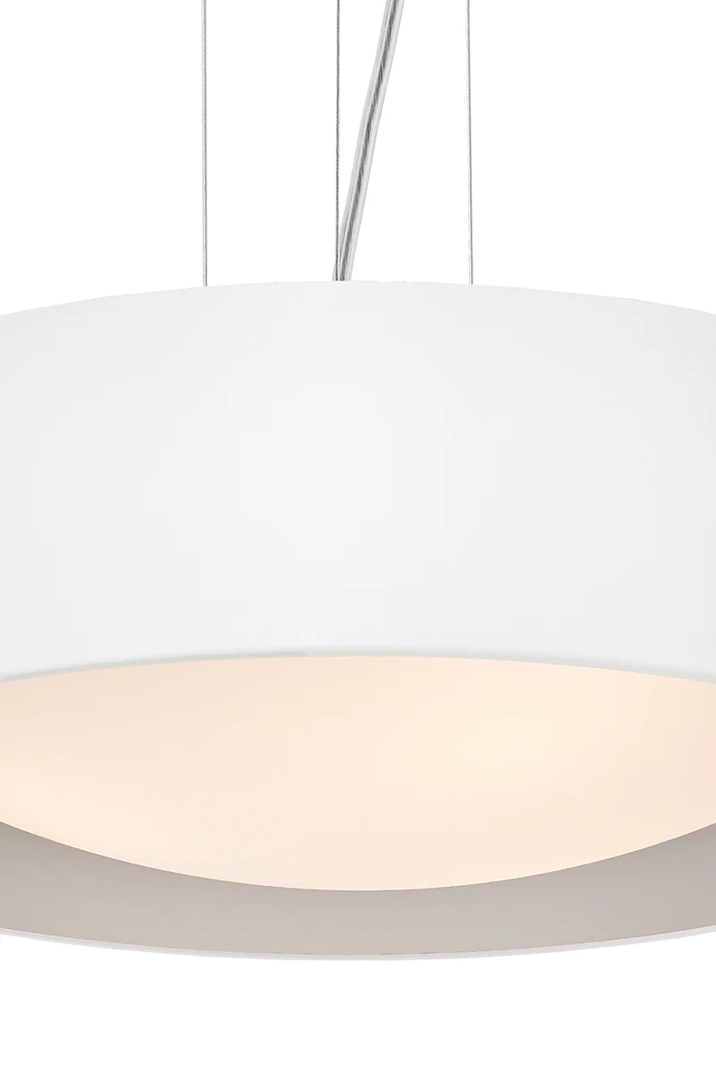 Lampa wisząca VERO biały ze srebrnym środkiem - Image 5