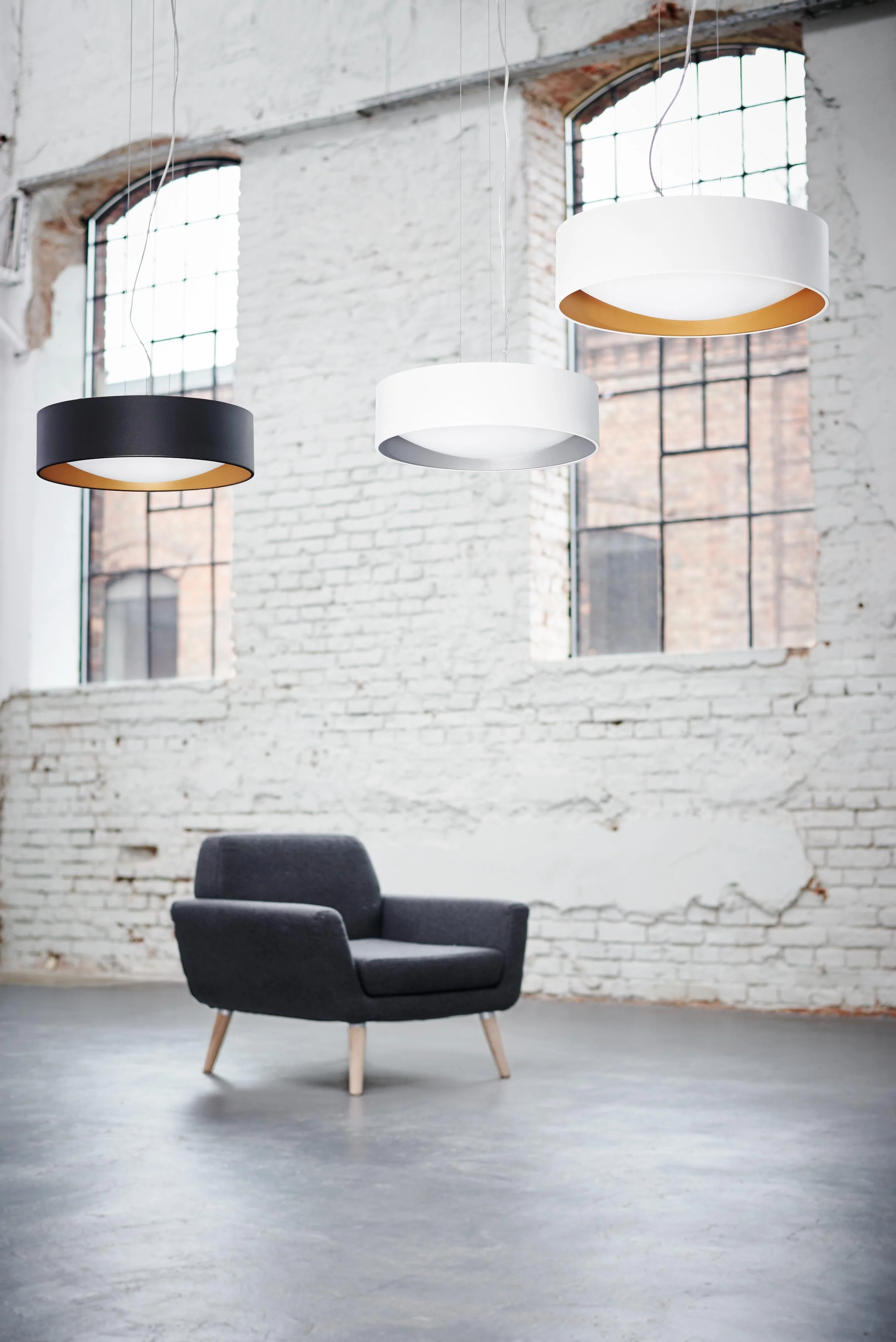 Lampa wisząca VERO czarny ze srebrnym środkiem - Image 2