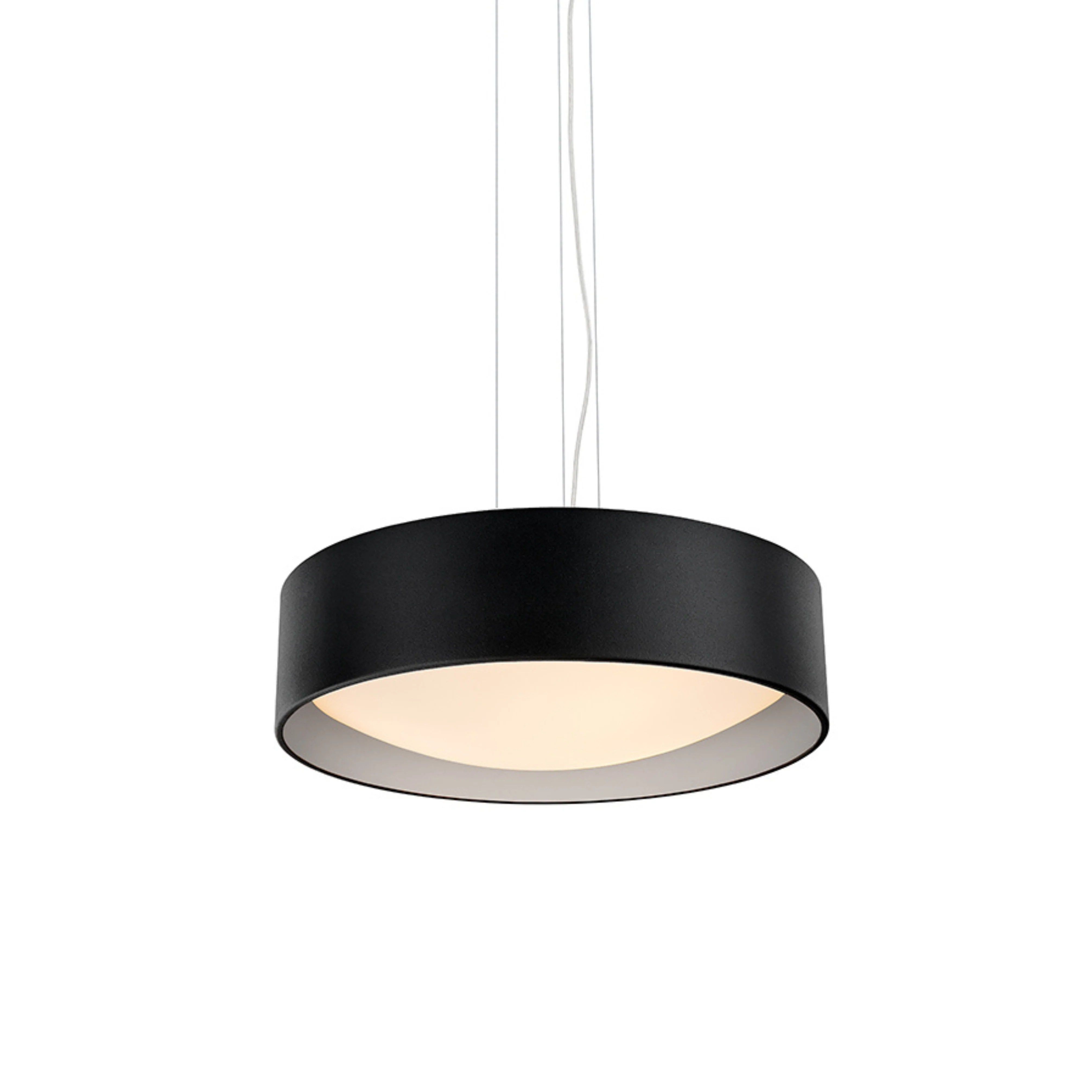 Lampa wisząca VERO czarny ze srebrnym środkiem