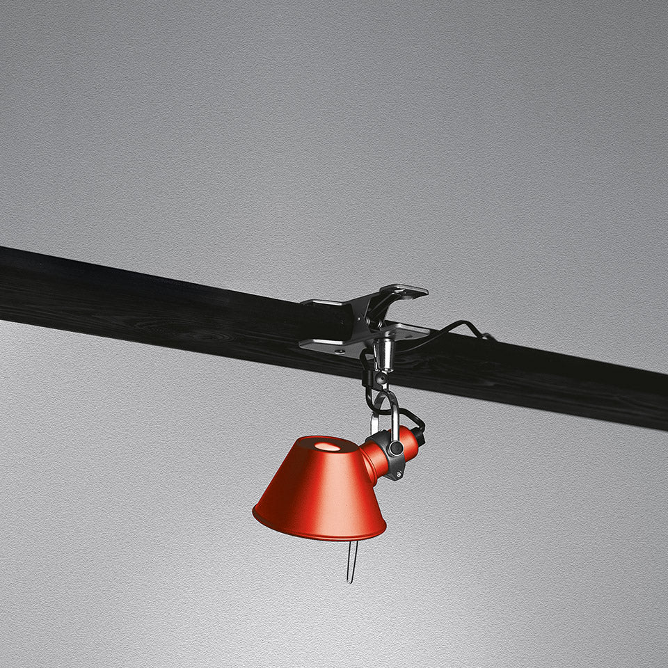 Lampa z klipsem TOLOMEO PINZA MICRO czerwony - Image 2