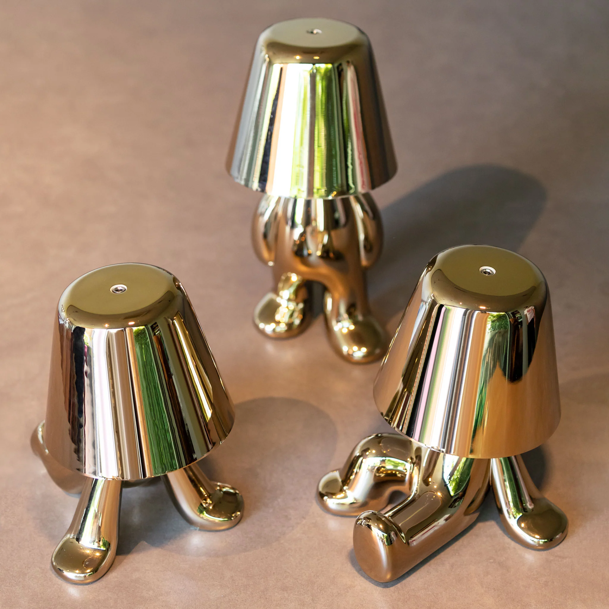 Lampka GOLDEN BROTHERS - BOB złoty - Image 3