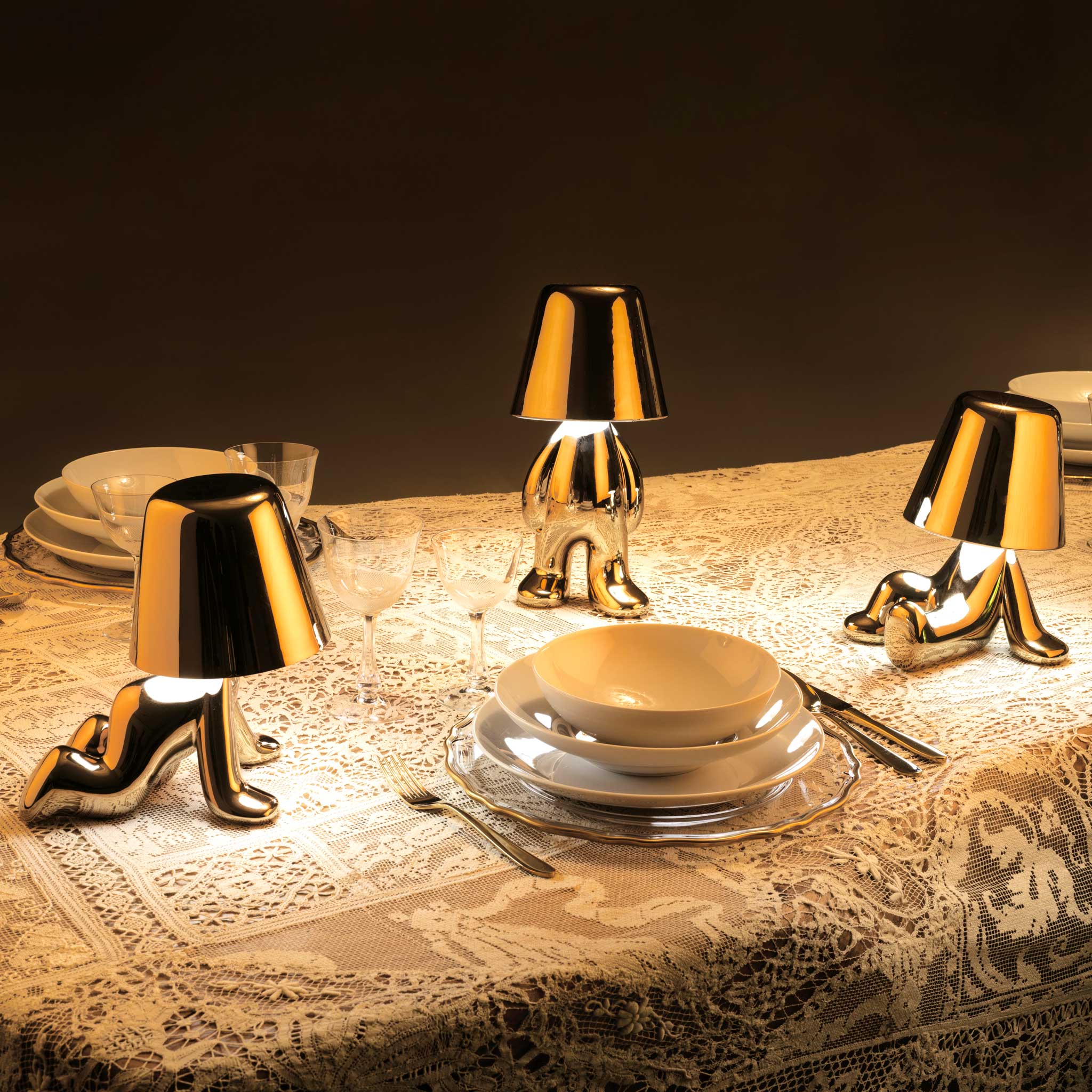 Lampka GOLDEN BROTHERS - JOE złoty - Image 6