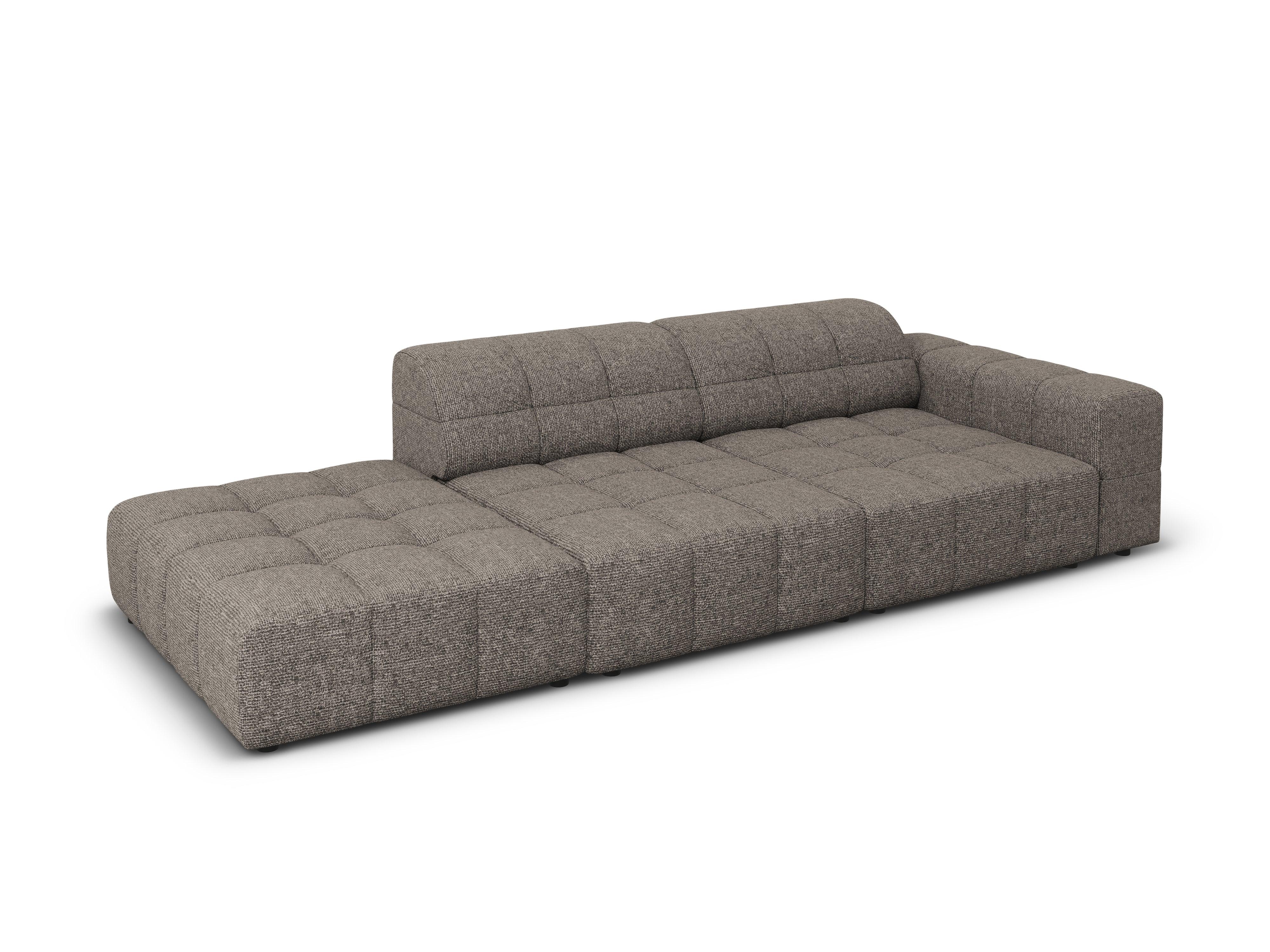 Sofa lewostronna 3-osobowa CHICAGO szary szenil